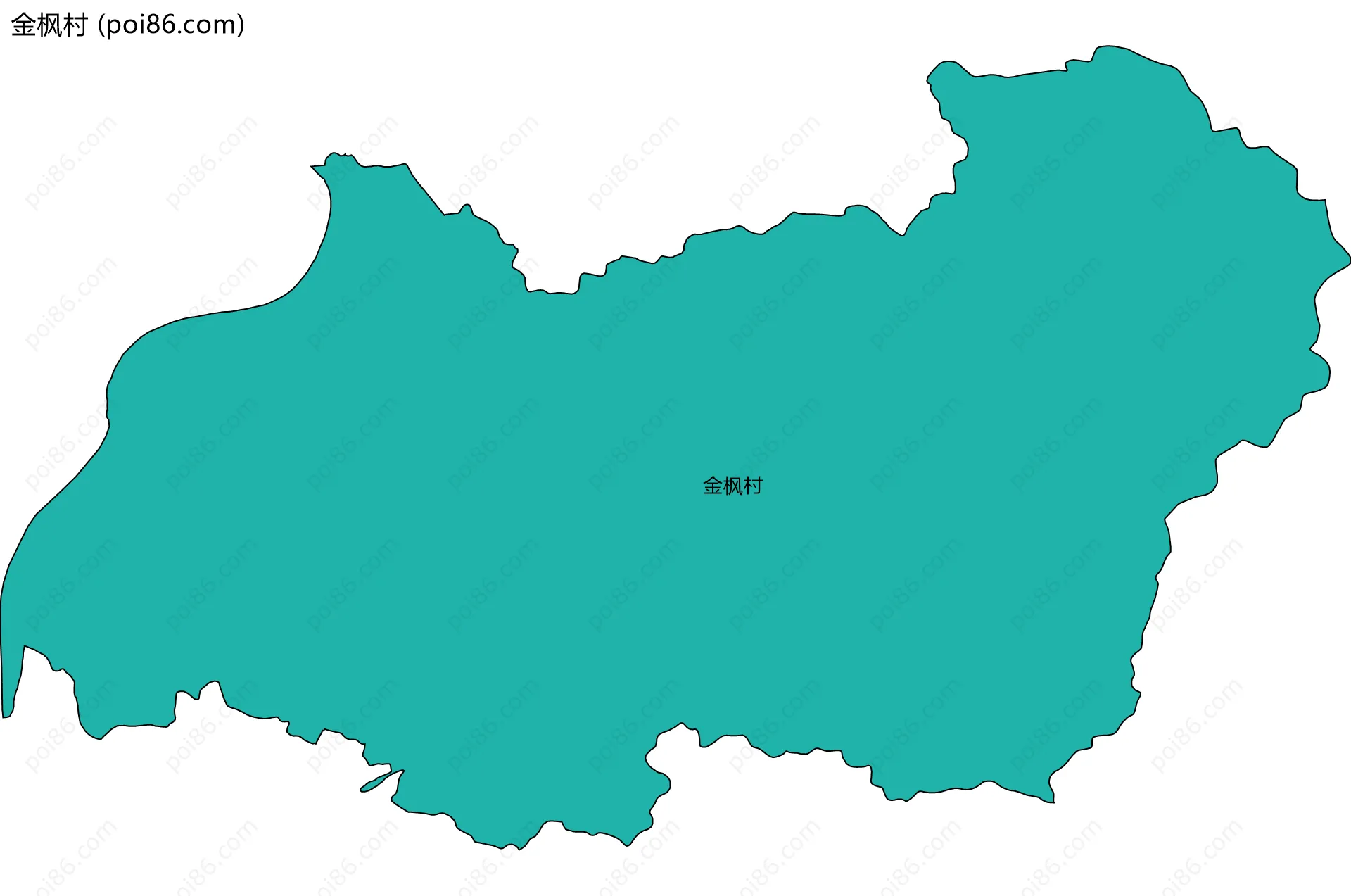 金枫村边界地图