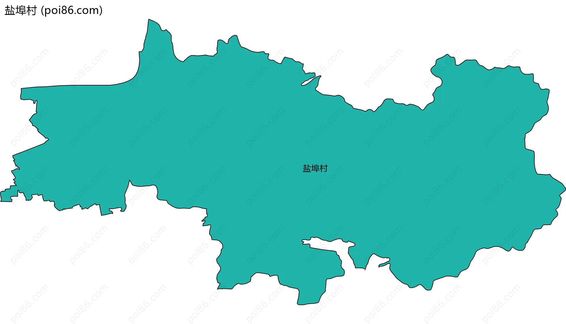 盐埠村边界地图