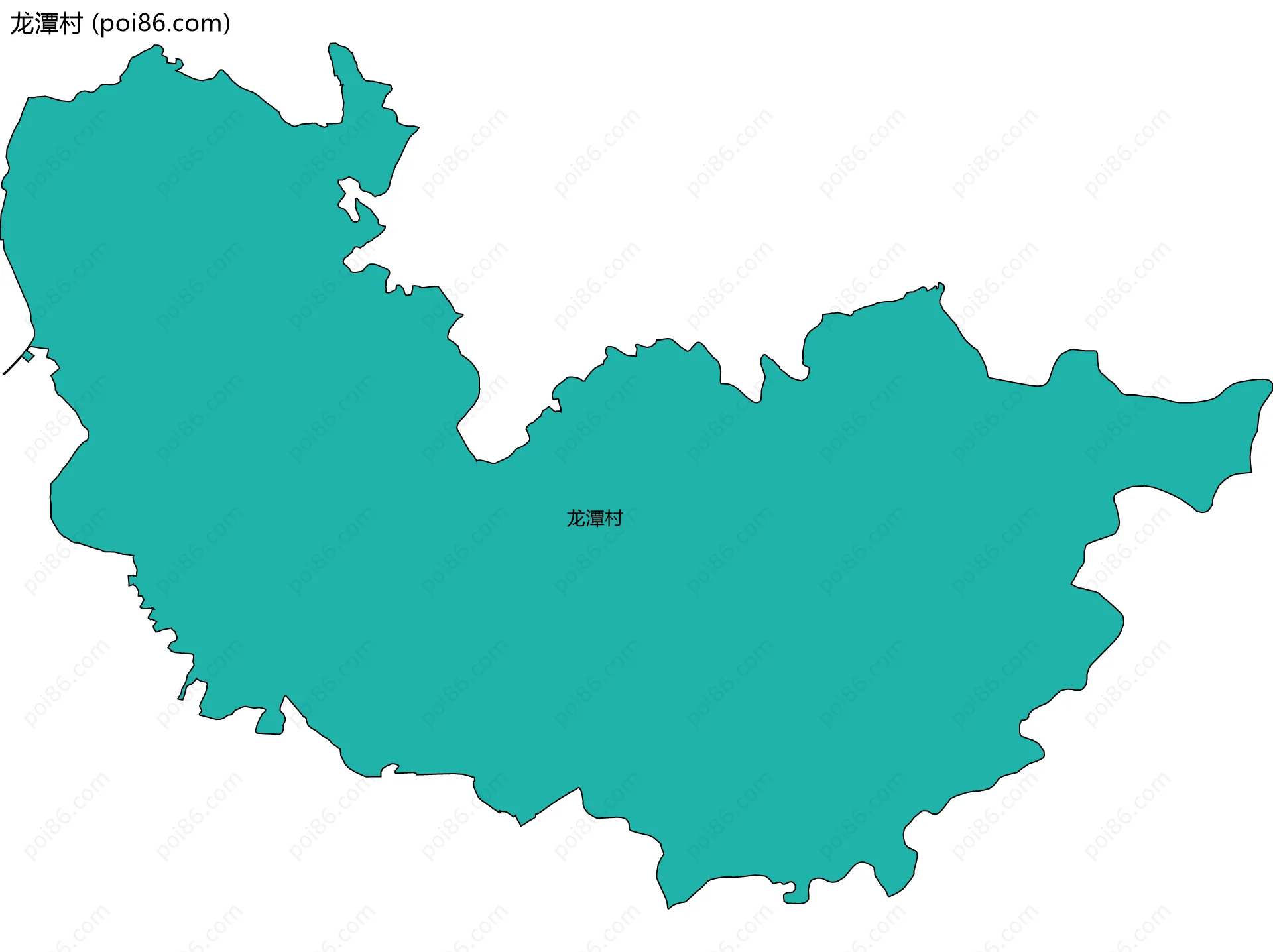 龙潭村边界地图