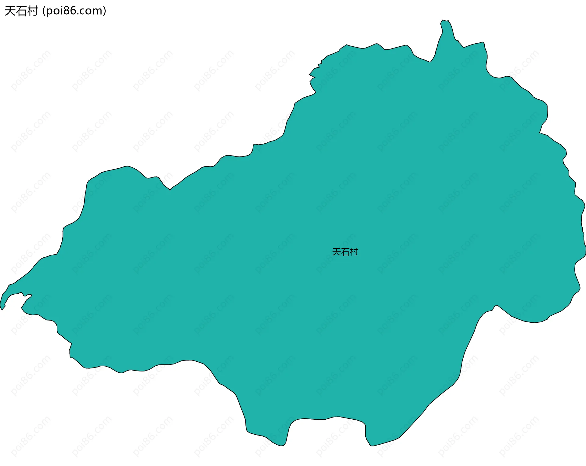 天石村边界地图