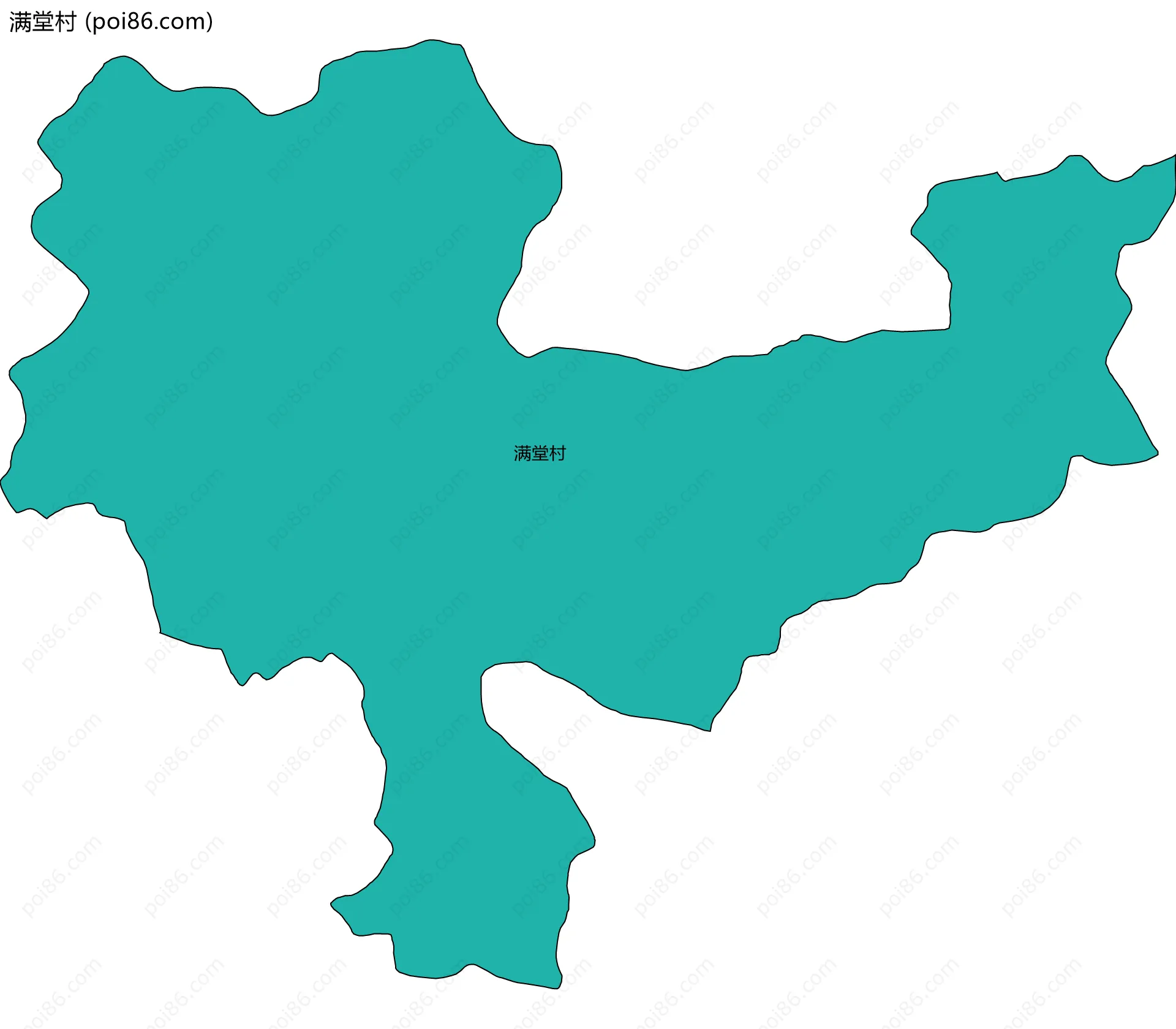 满堂村边界地图