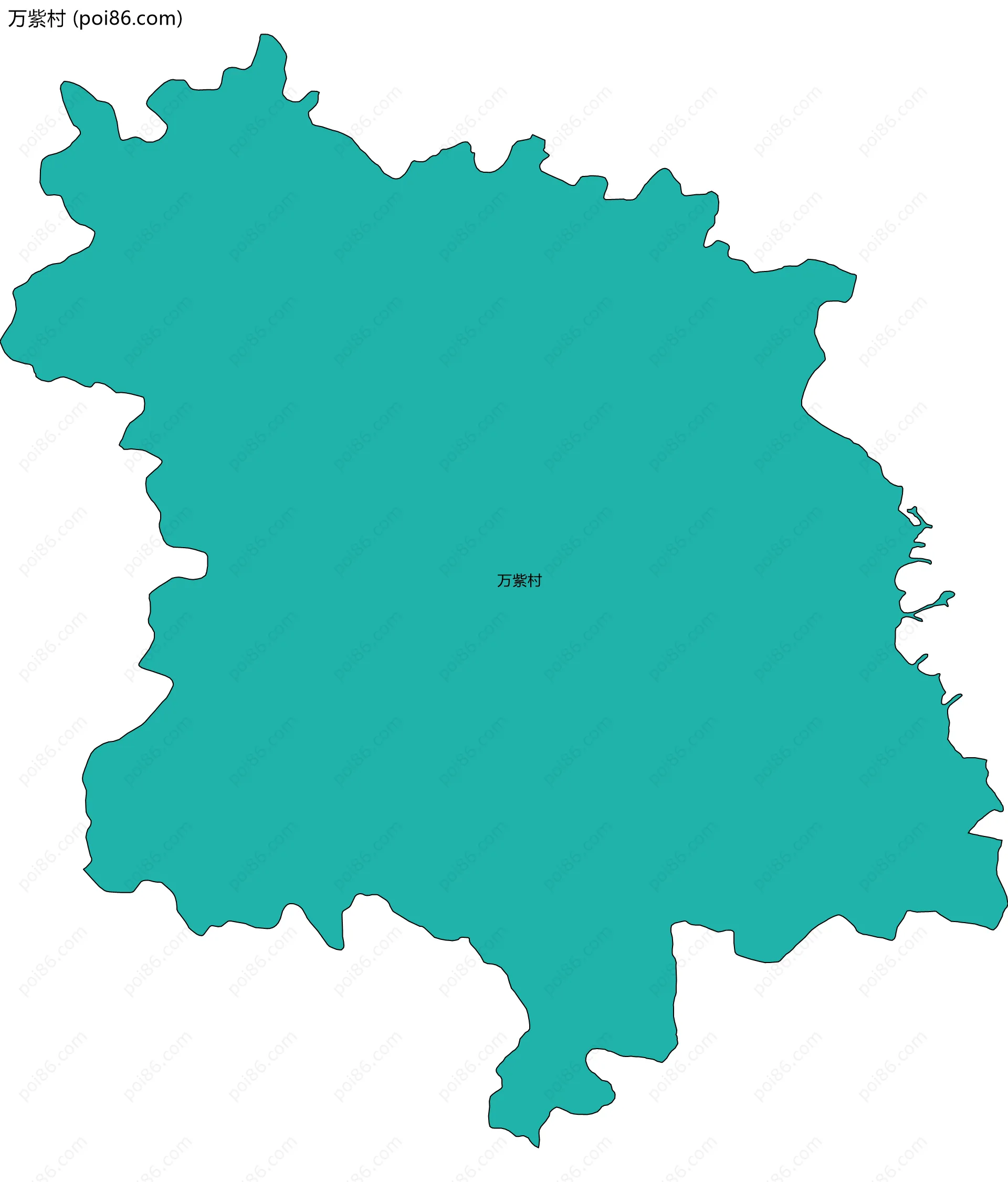 万紫村边界地图