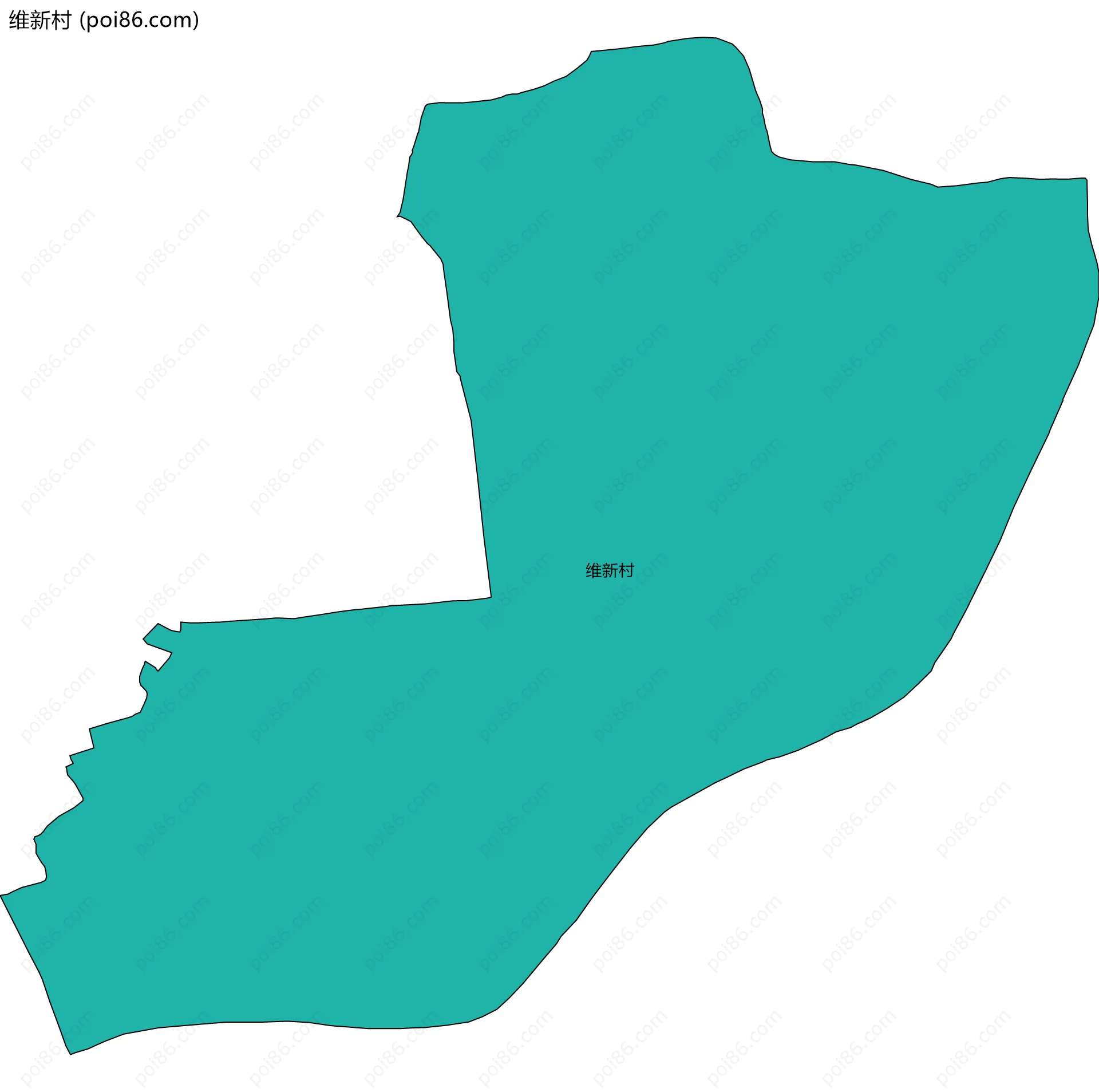 维新村边界地图