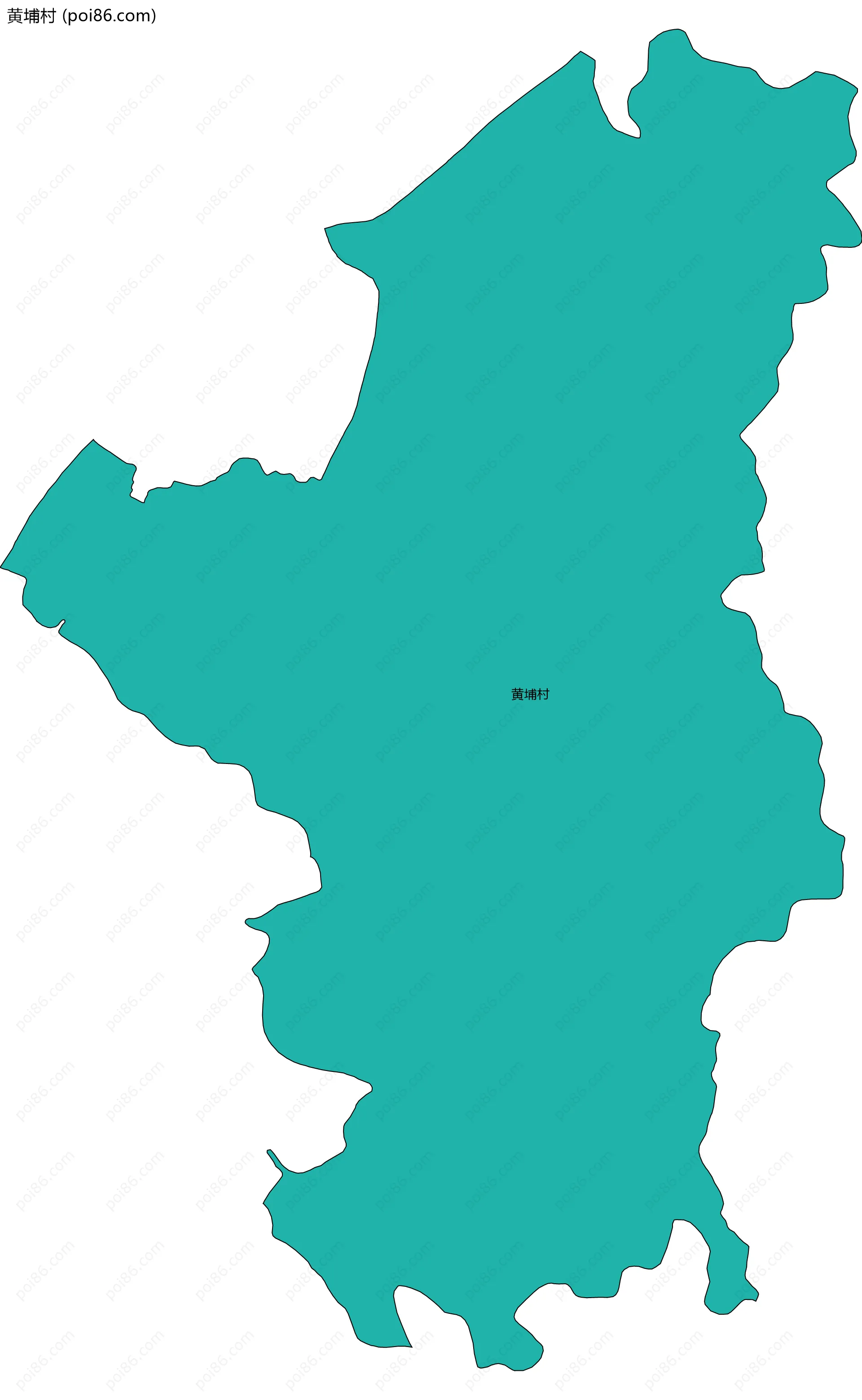 黄埔村边界地图