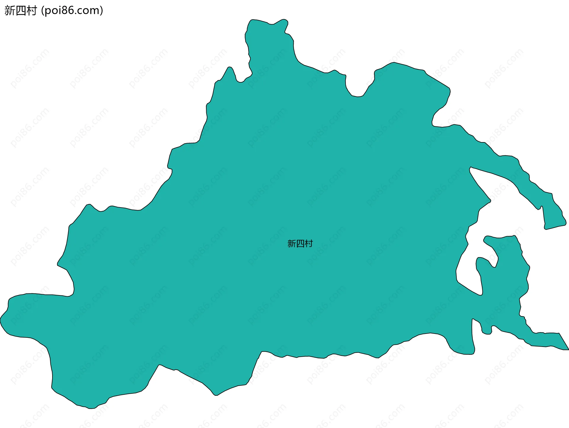 新四村边界地图