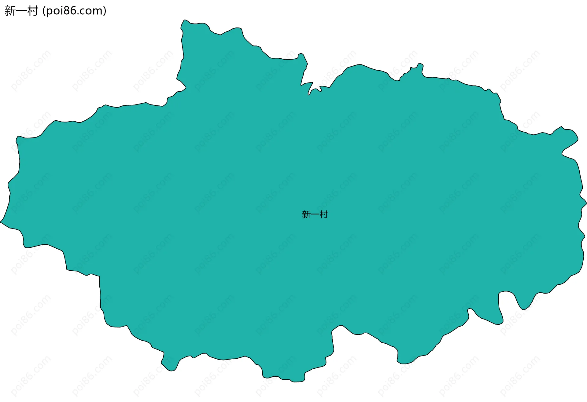 新一村边界地图