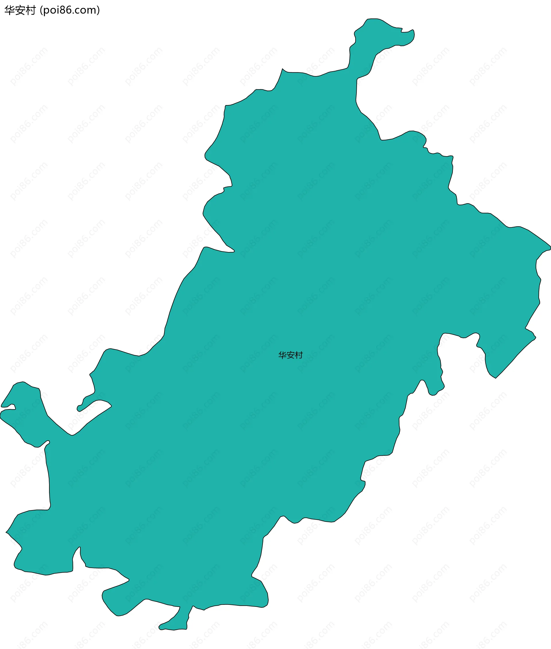 华安村边界地图