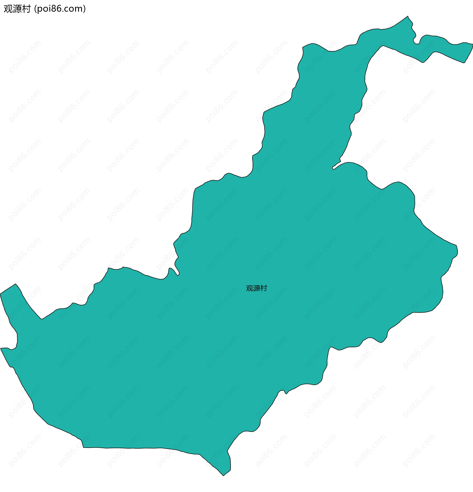 观源村边界地图