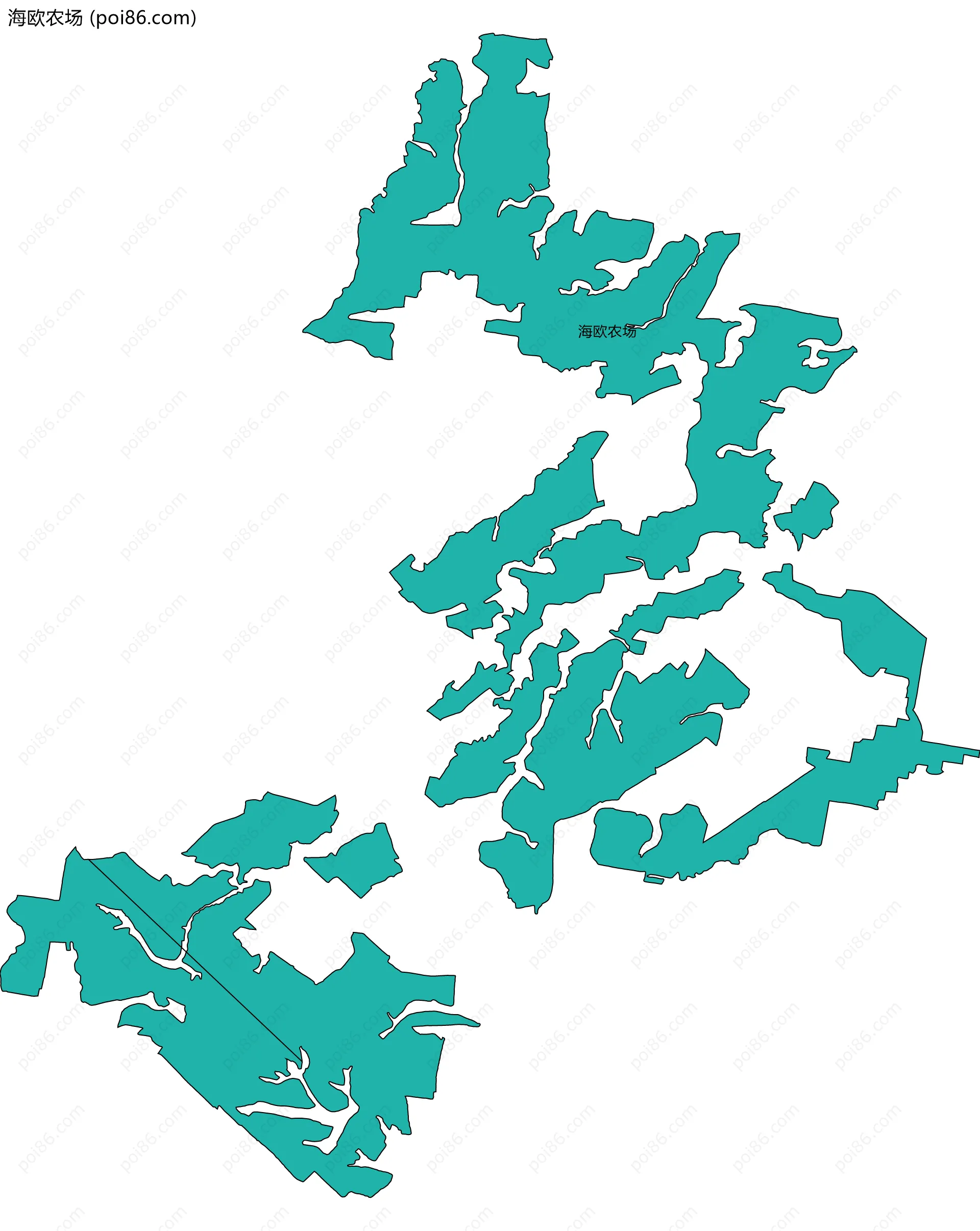 海欧农场边界地图