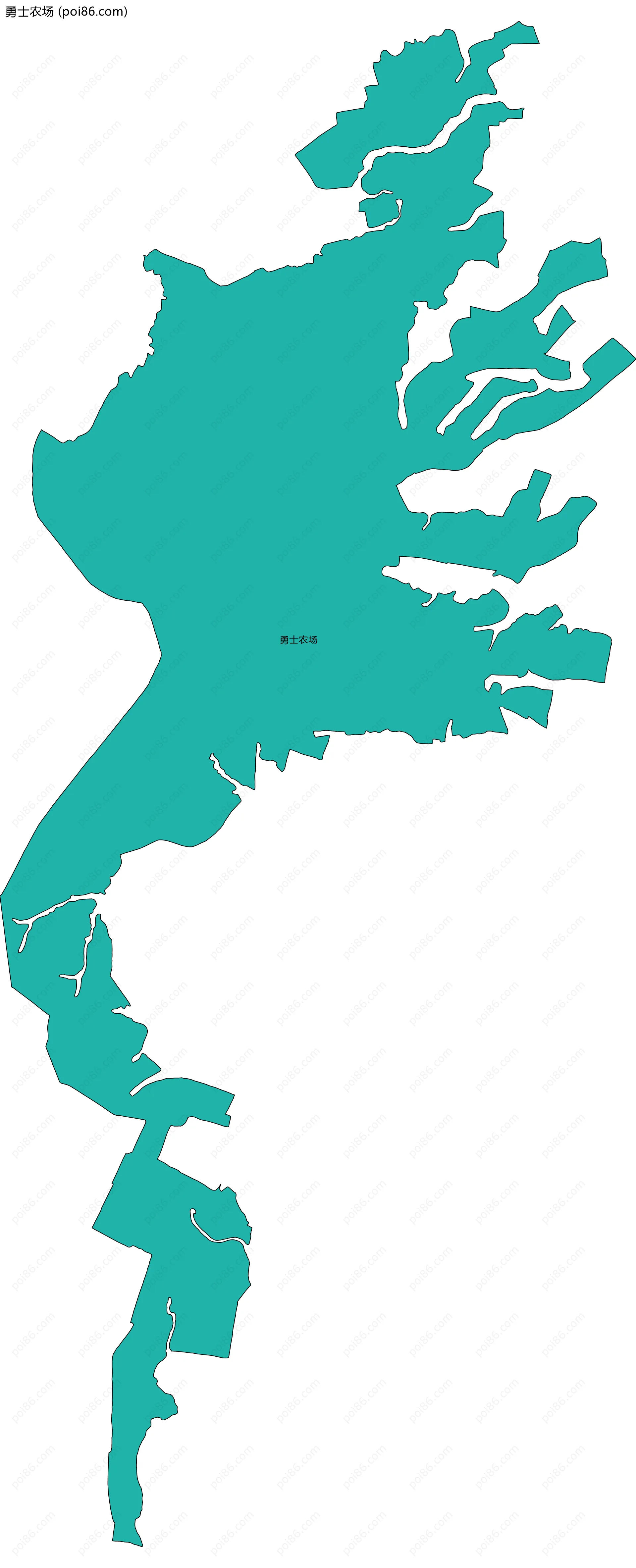 勇士农场边界地图