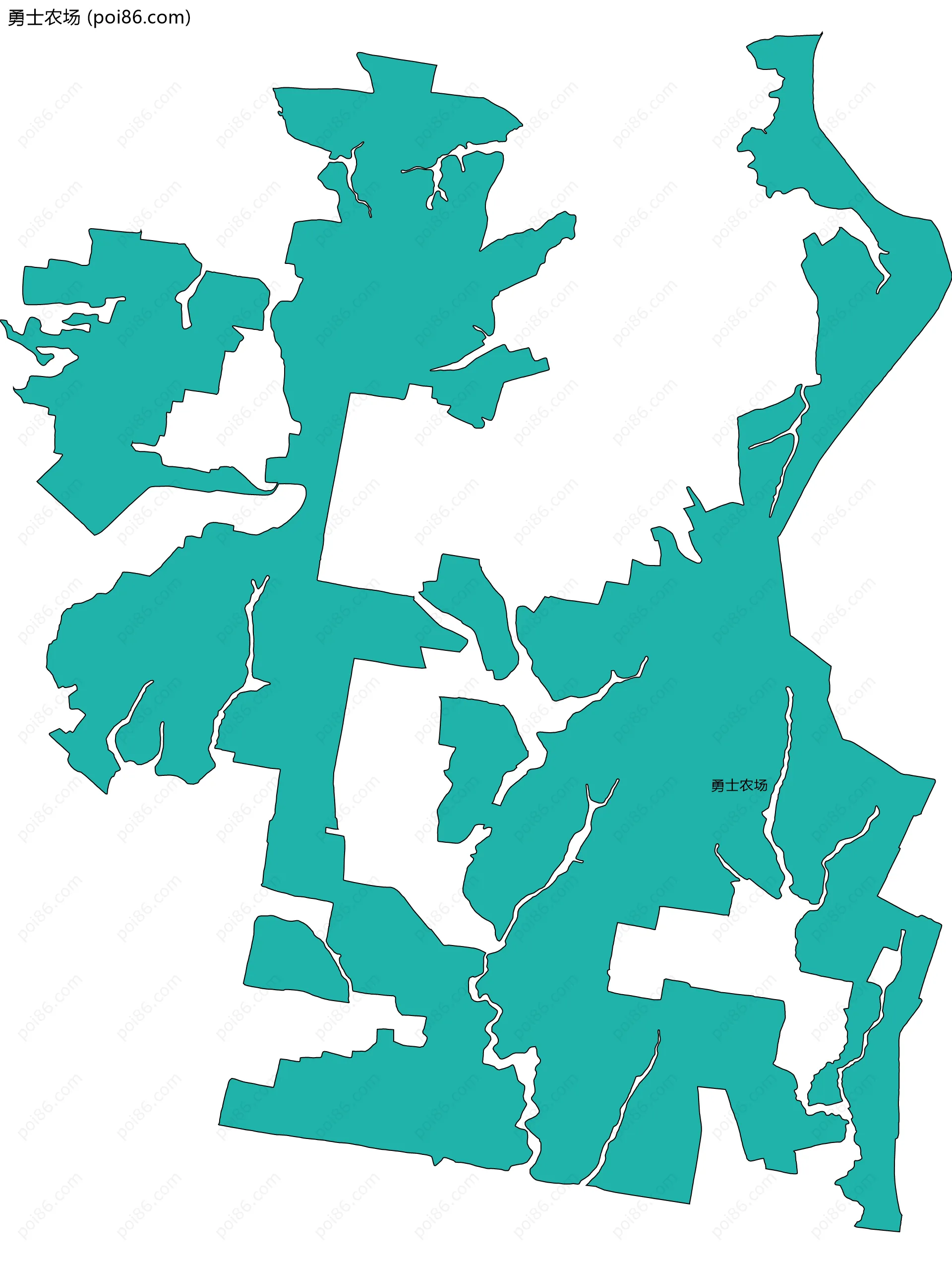 勇士农场边界地图