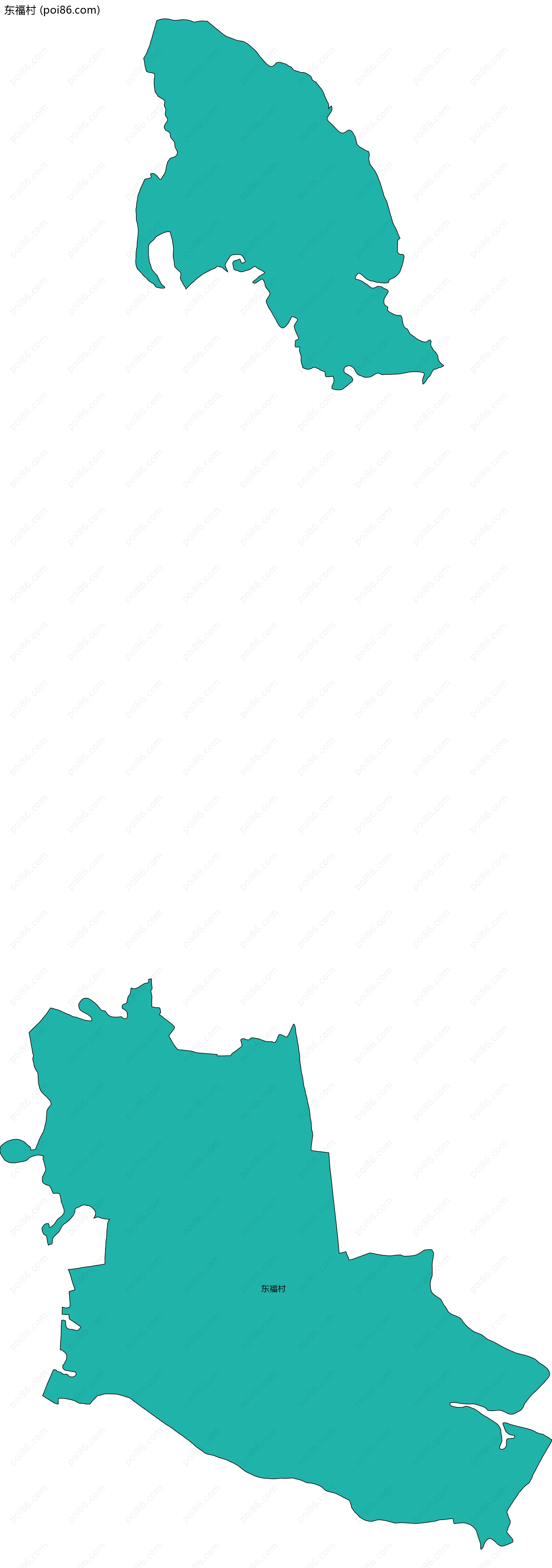 东福村边界地图