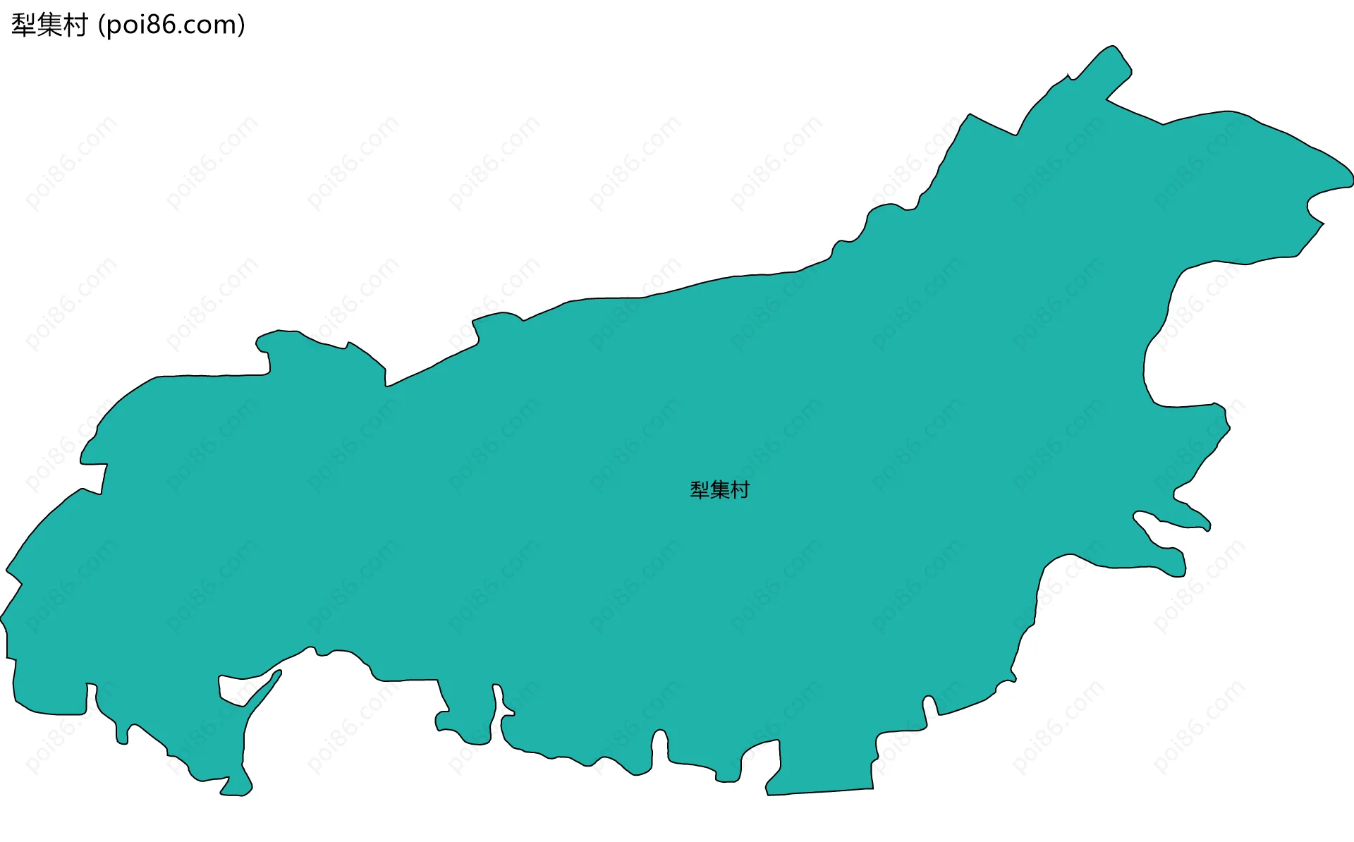 犁集村边界地图