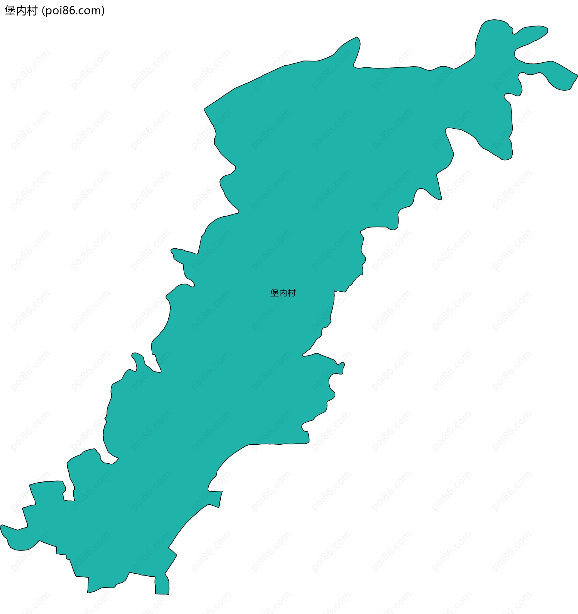 堡内村边界地图