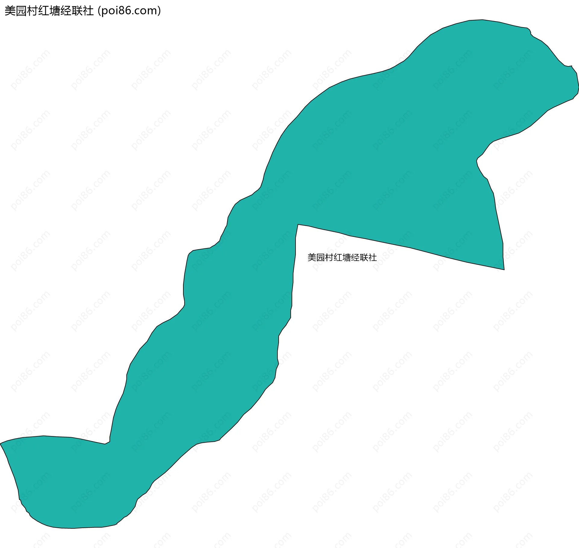 美园村红塘经联社边界地图