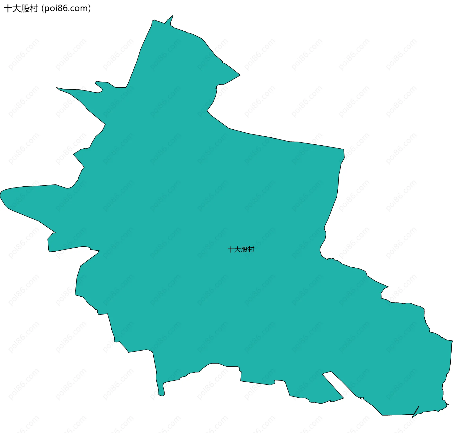 十大股村边界地图