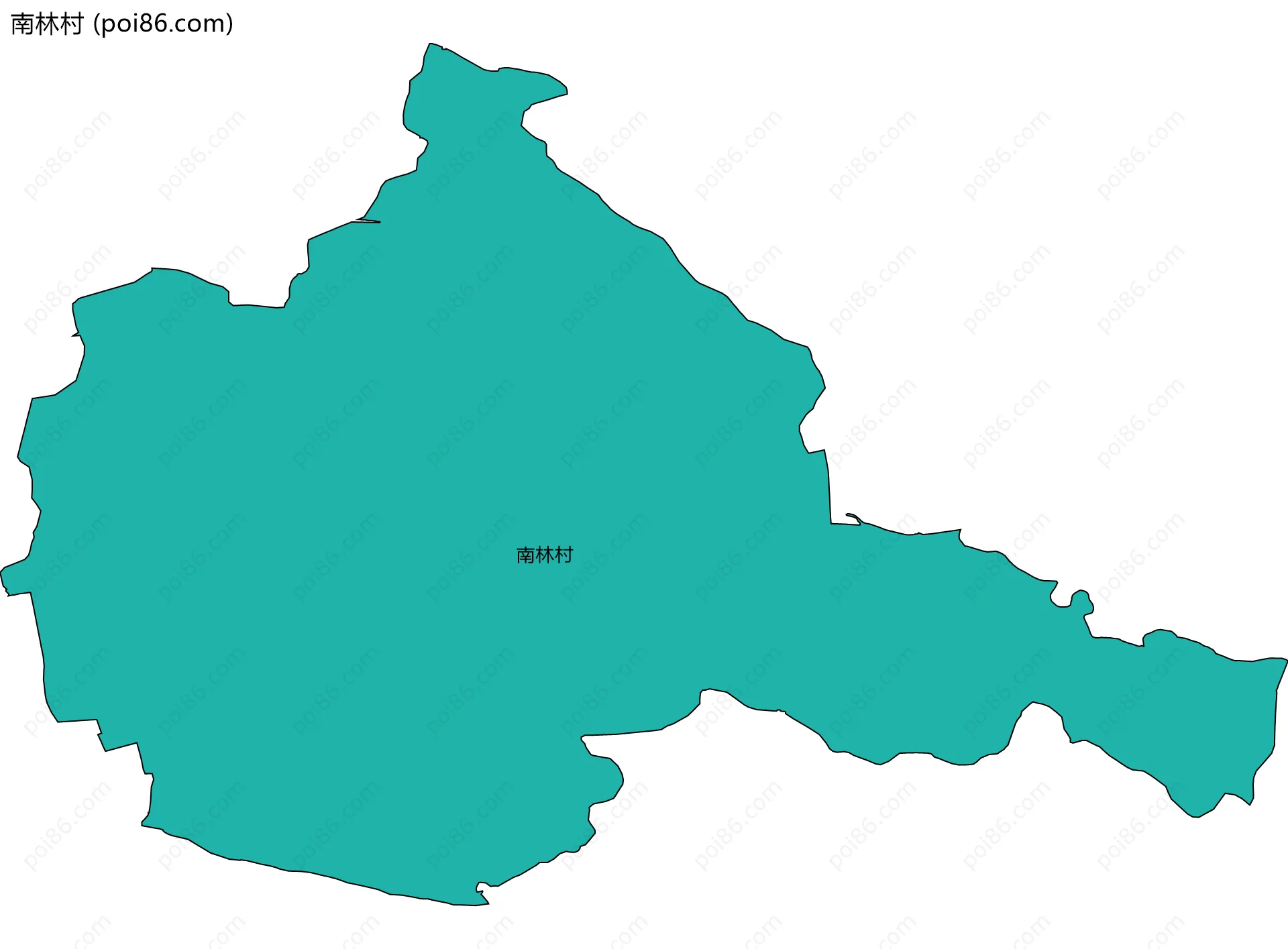 南林村边界地图