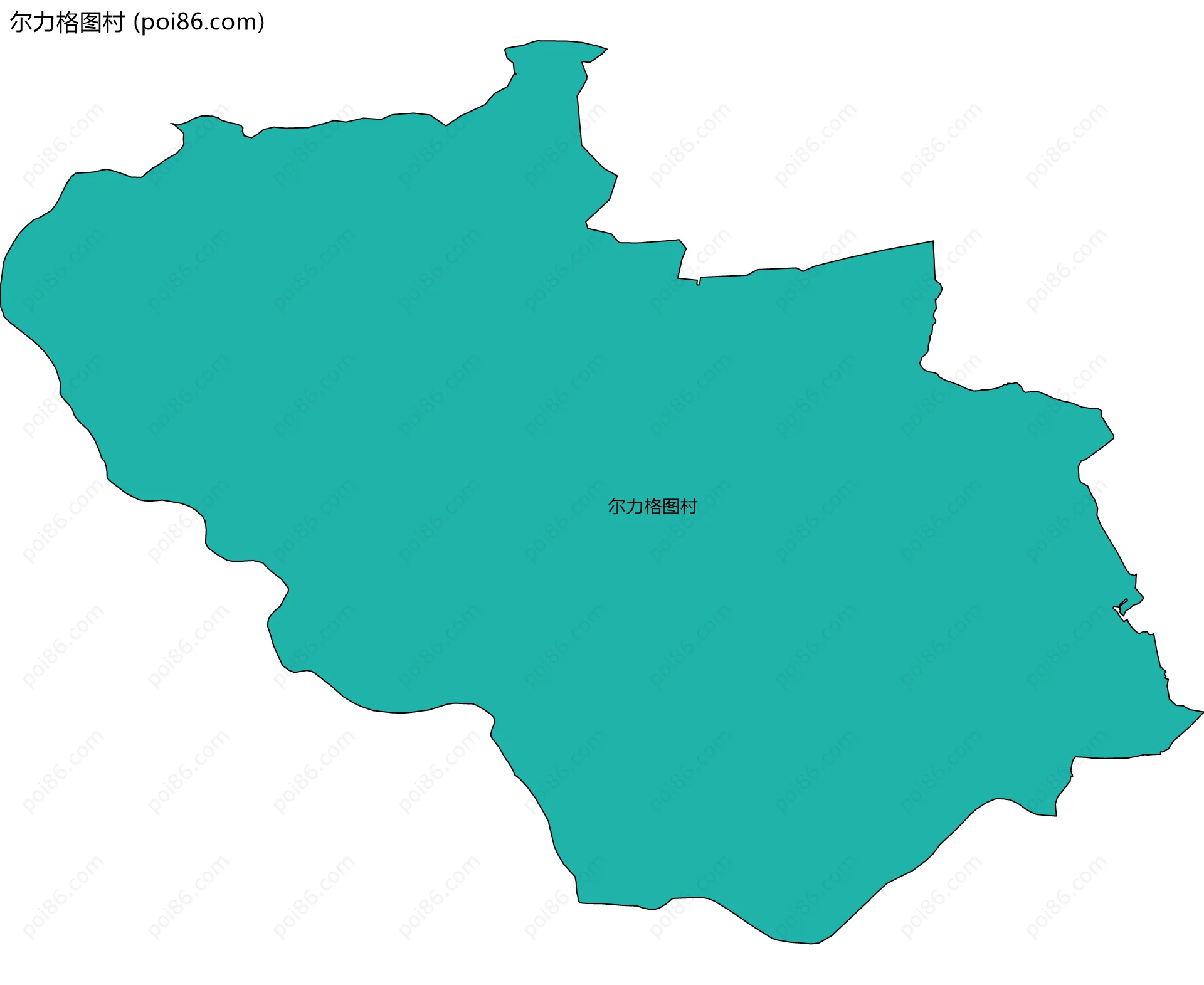 尔力格图村边界地图