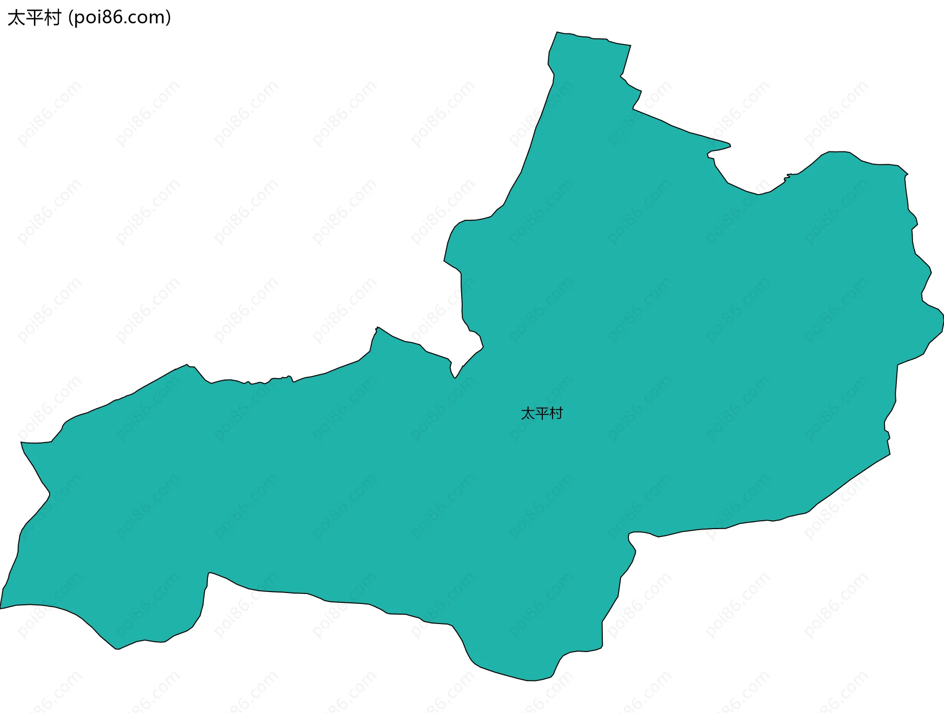 太平村边界地图
