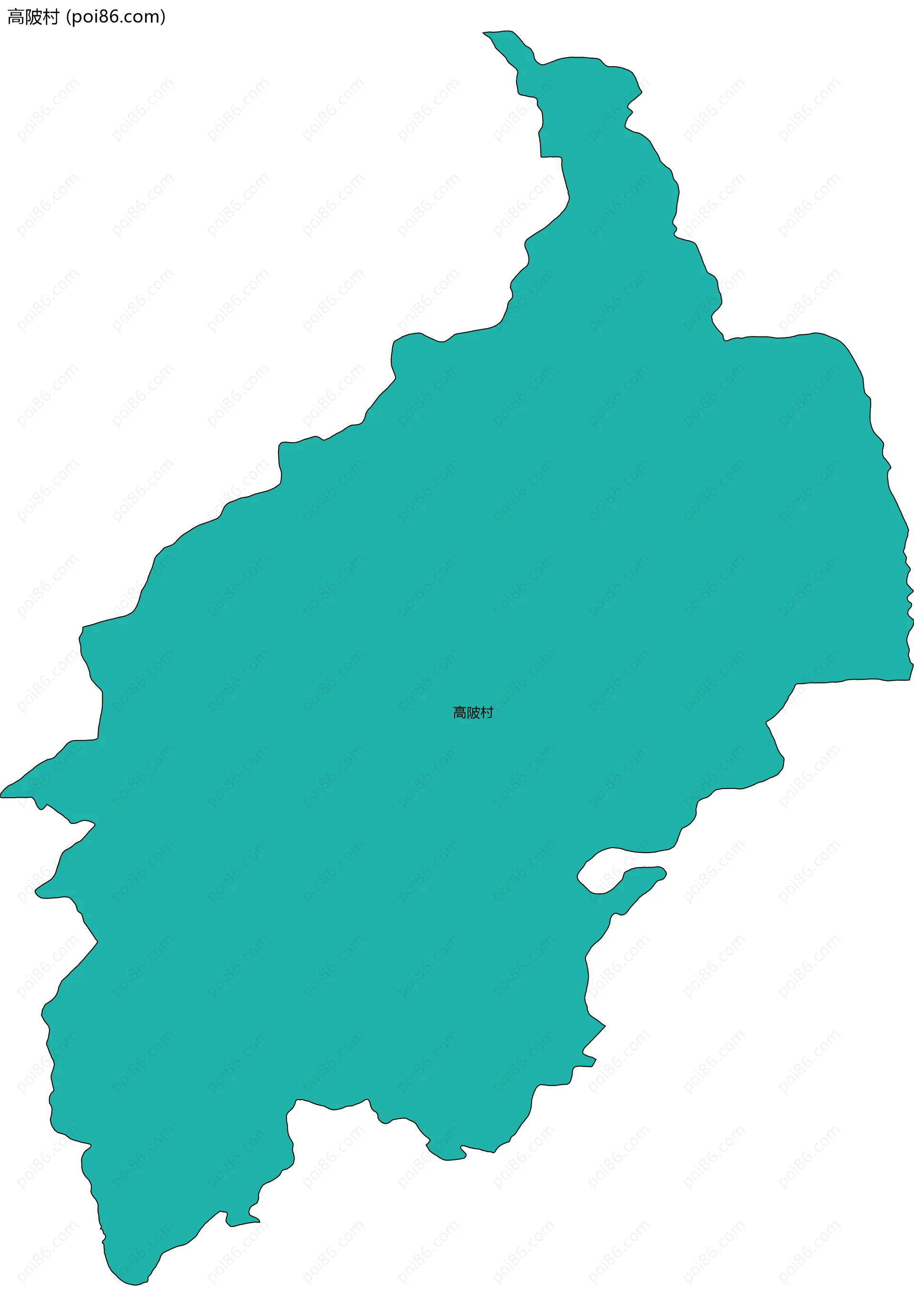 高陂村边界地图