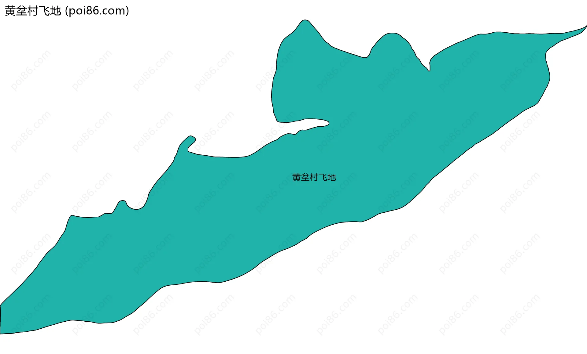 黄坌村飞地边界地图