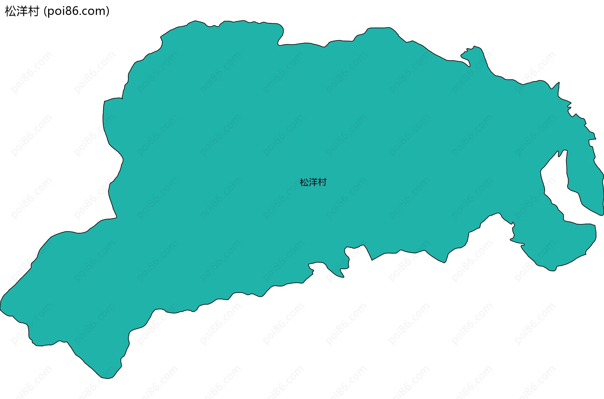 松洋村边界地图