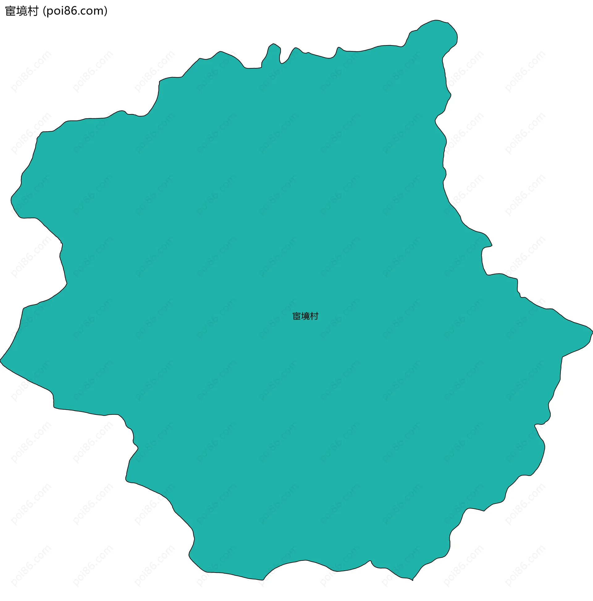 宦境村边界地图