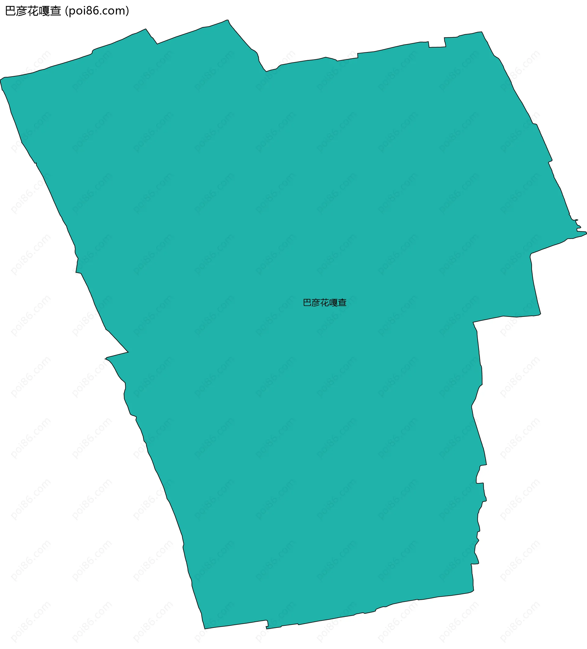 巴彦花嘎查边界地图