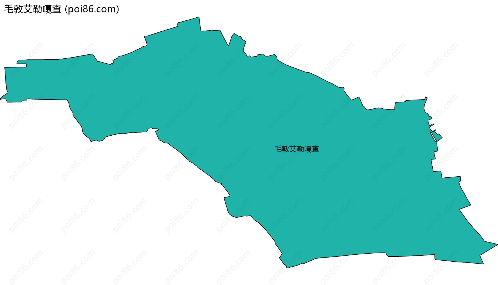 毛敦艾勒嘎查边界地图