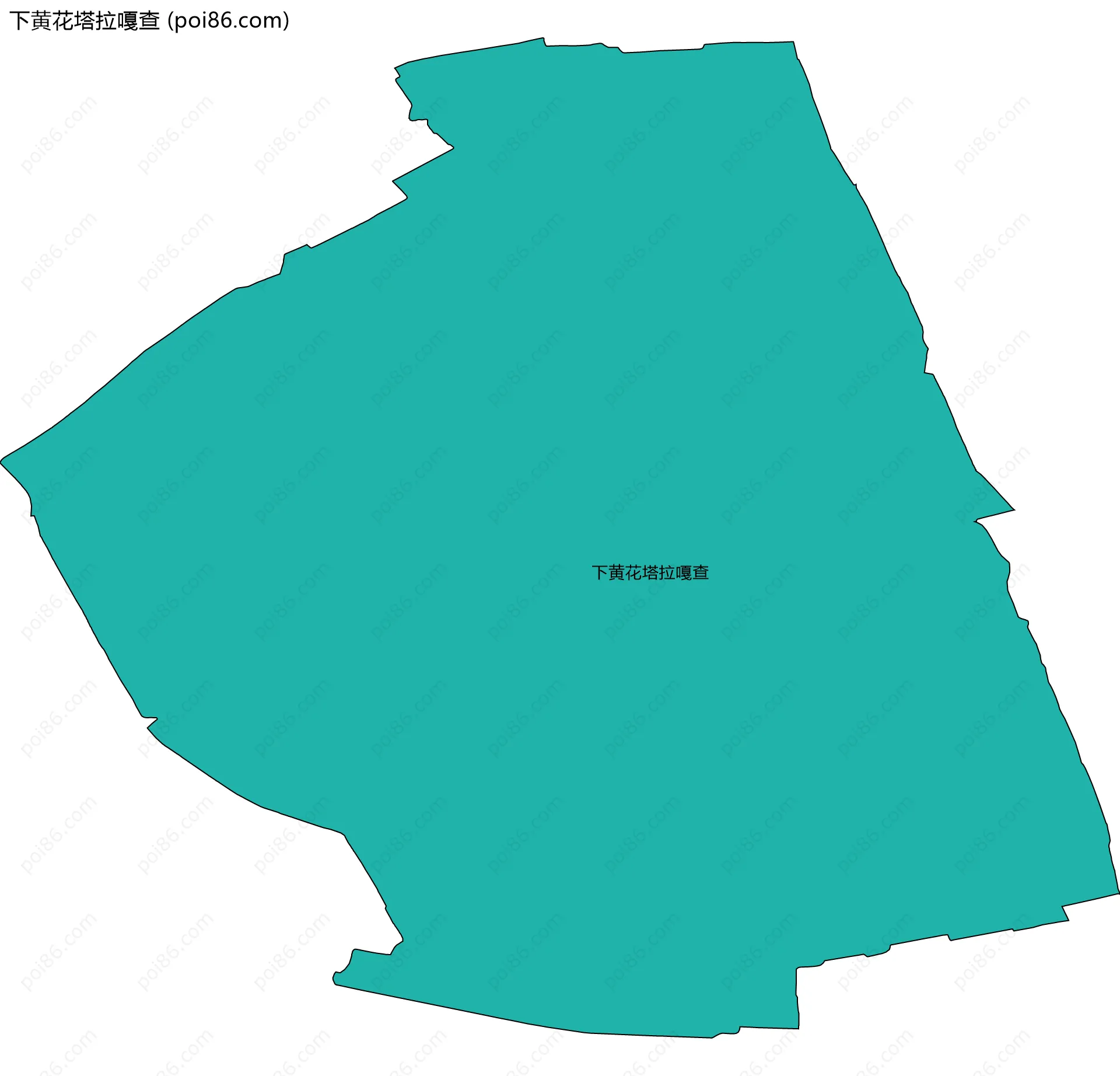 下黄花塔拉嘎查边界地图