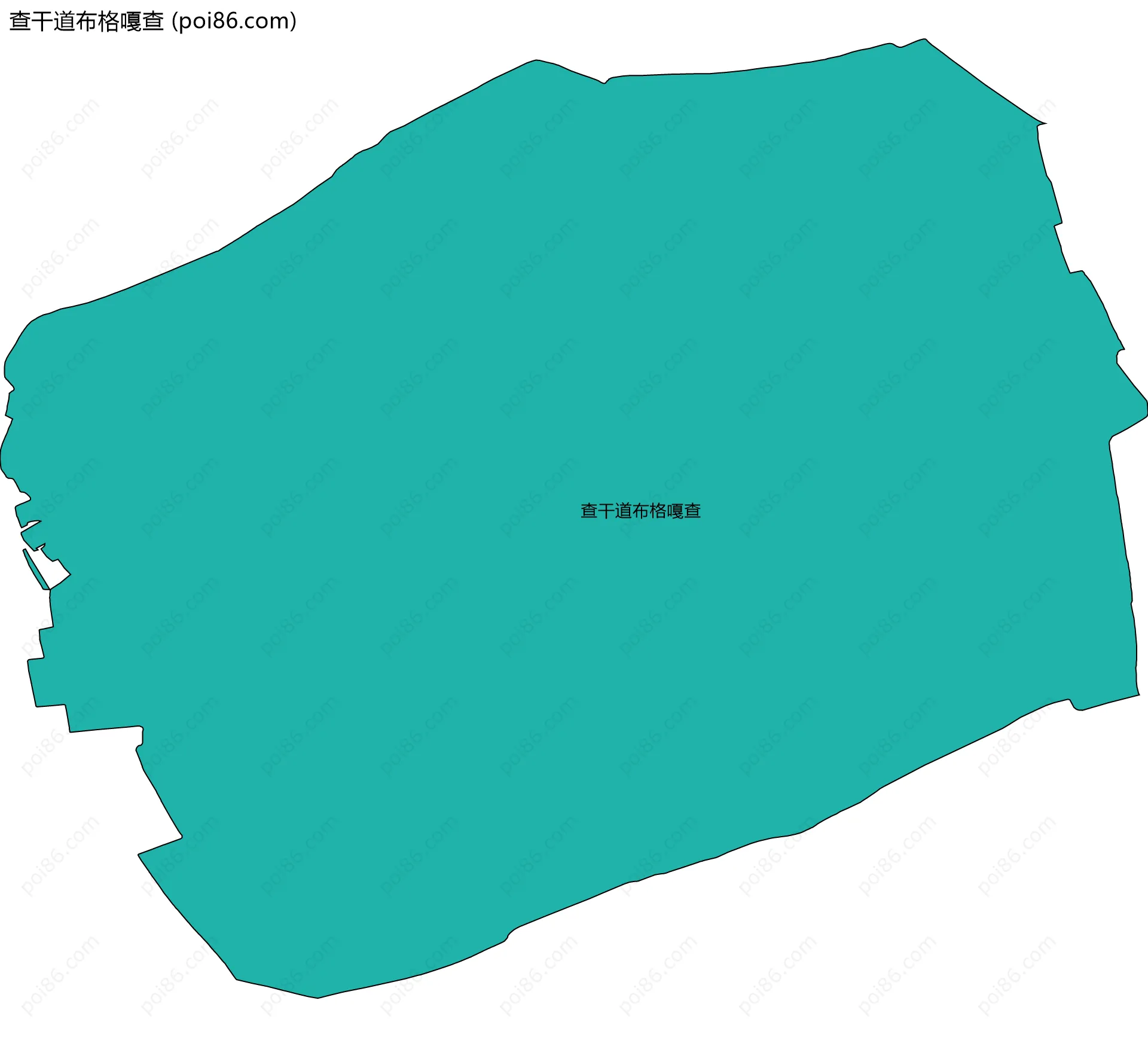 查干道布格嘎查边界地图