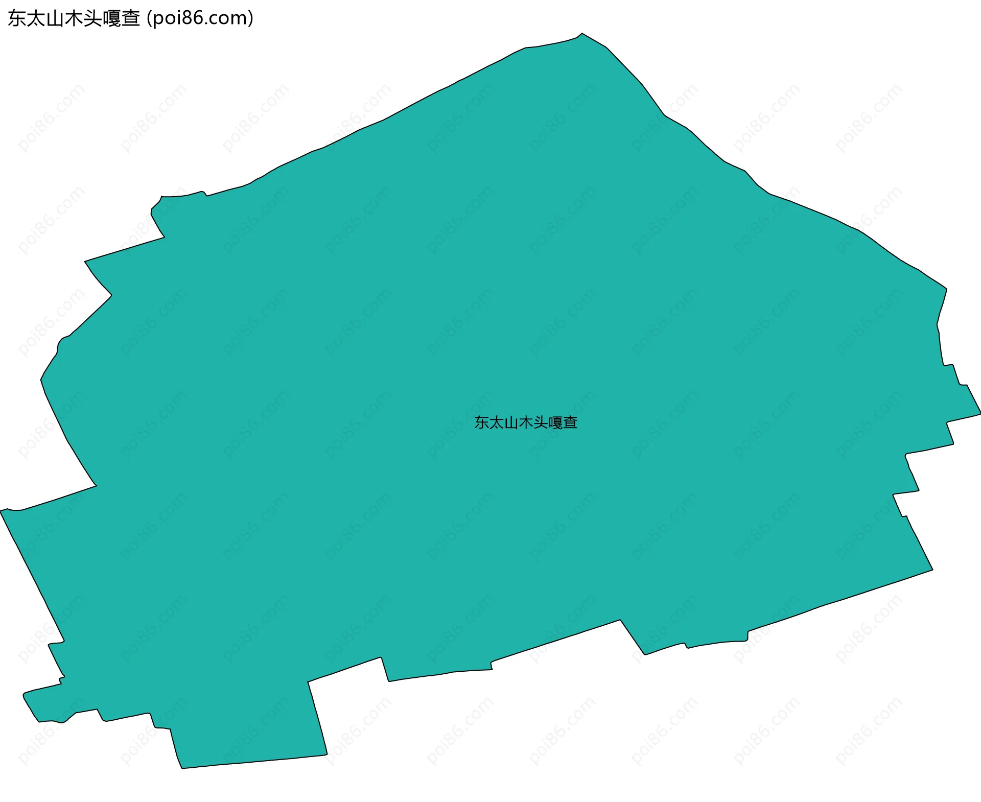 东太山木头嘎查边界地图