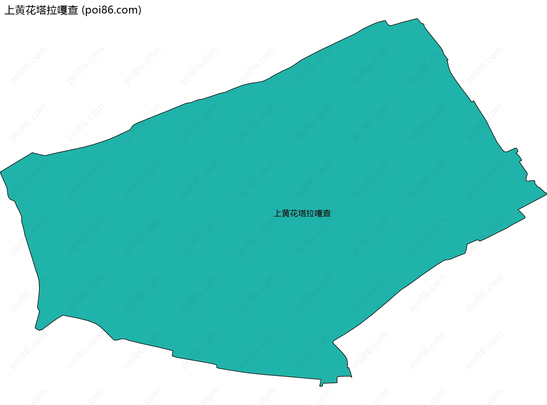 上黄花塔拉嘎查边界地图