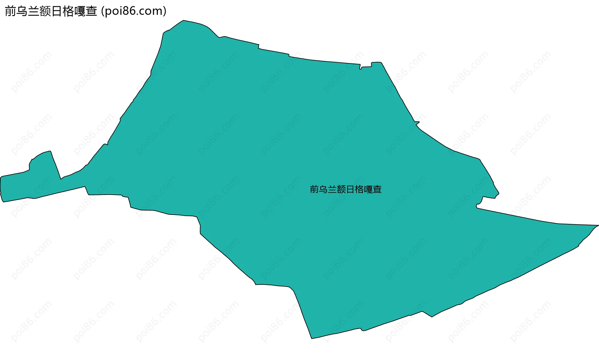 前乌兰额日格嘎查边界地图