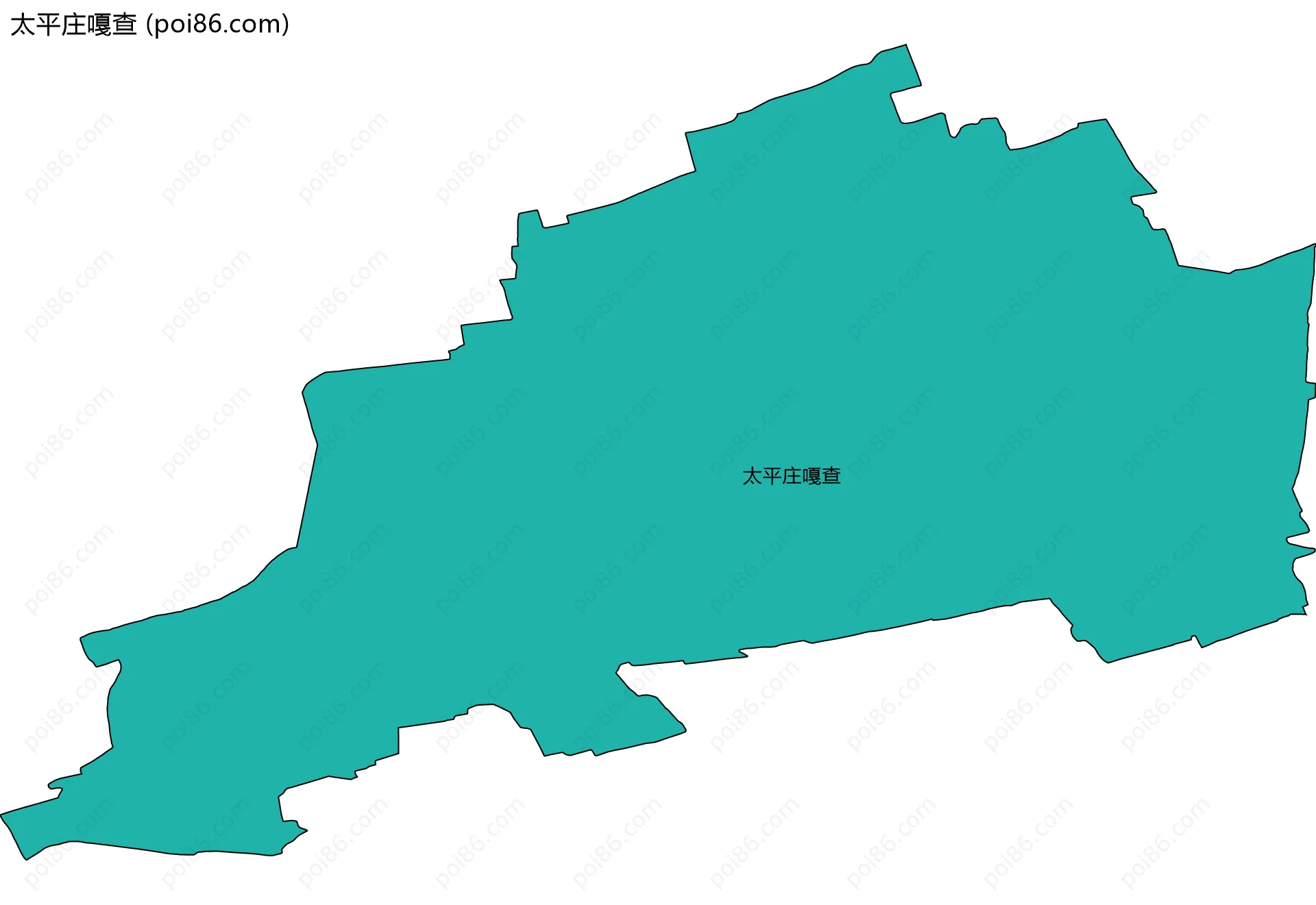 太平庄嘎查边界地图
