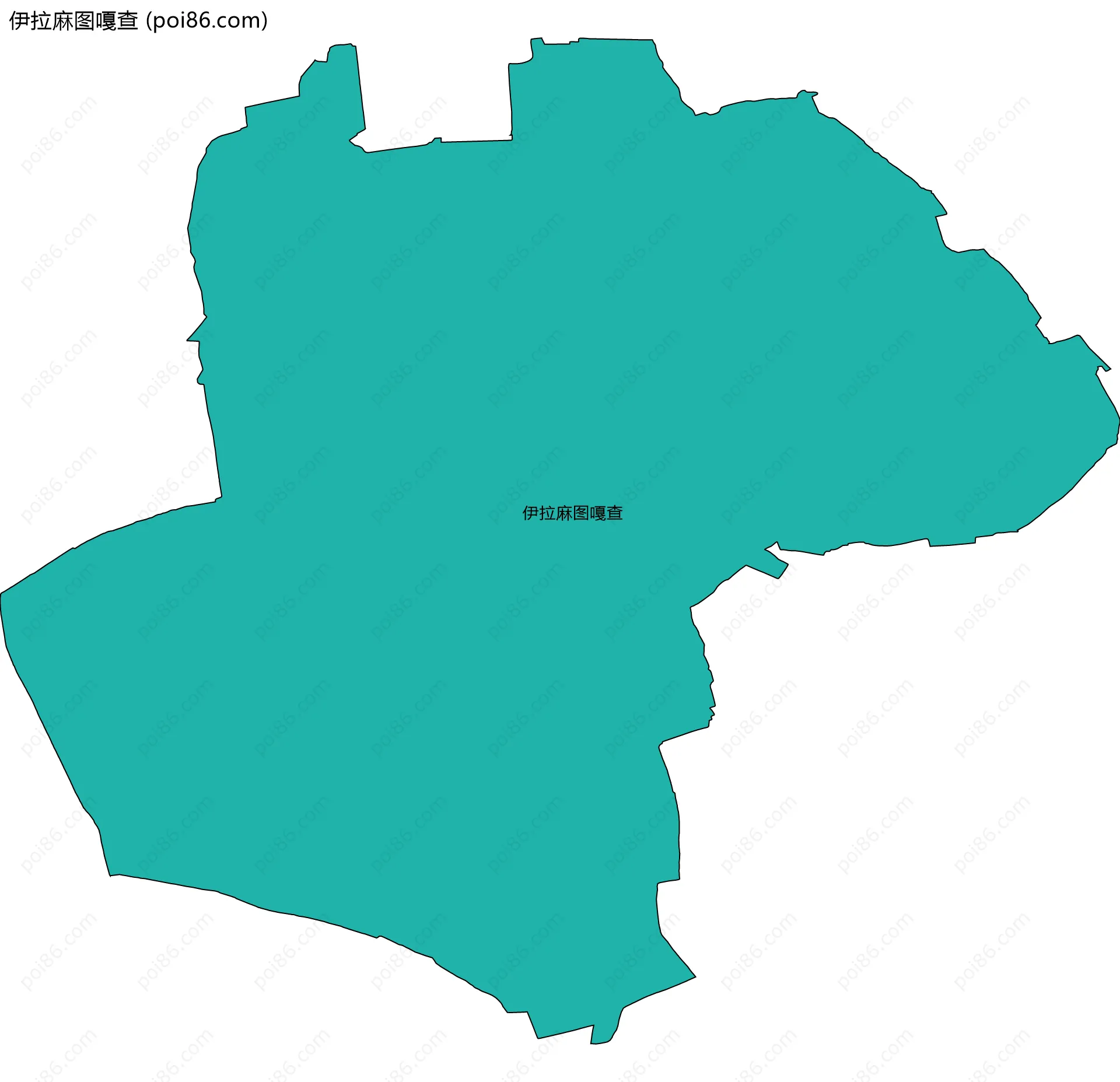 伊拉麻图嘎查边界地图