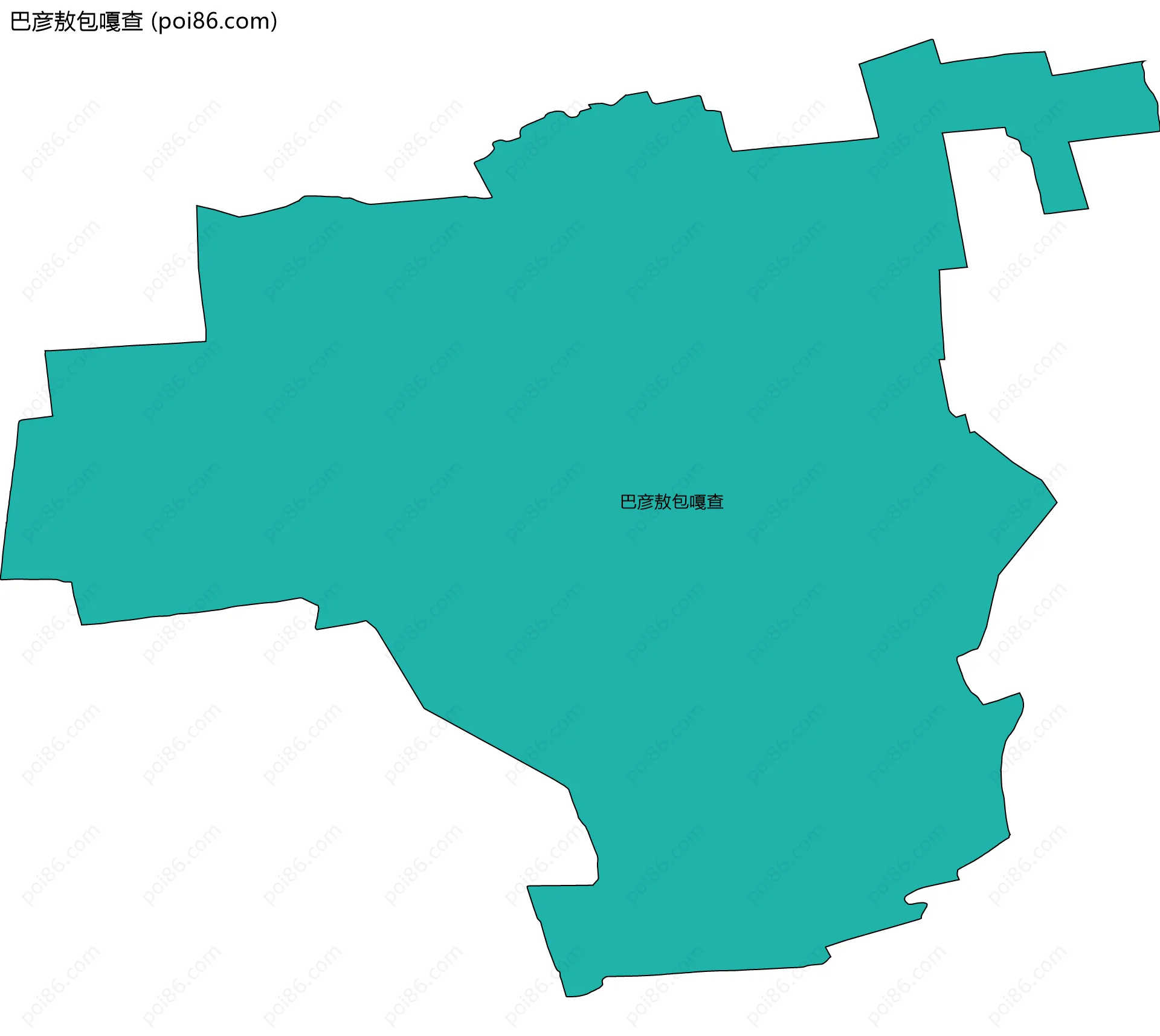 巴彦敖包嘎查边界地图