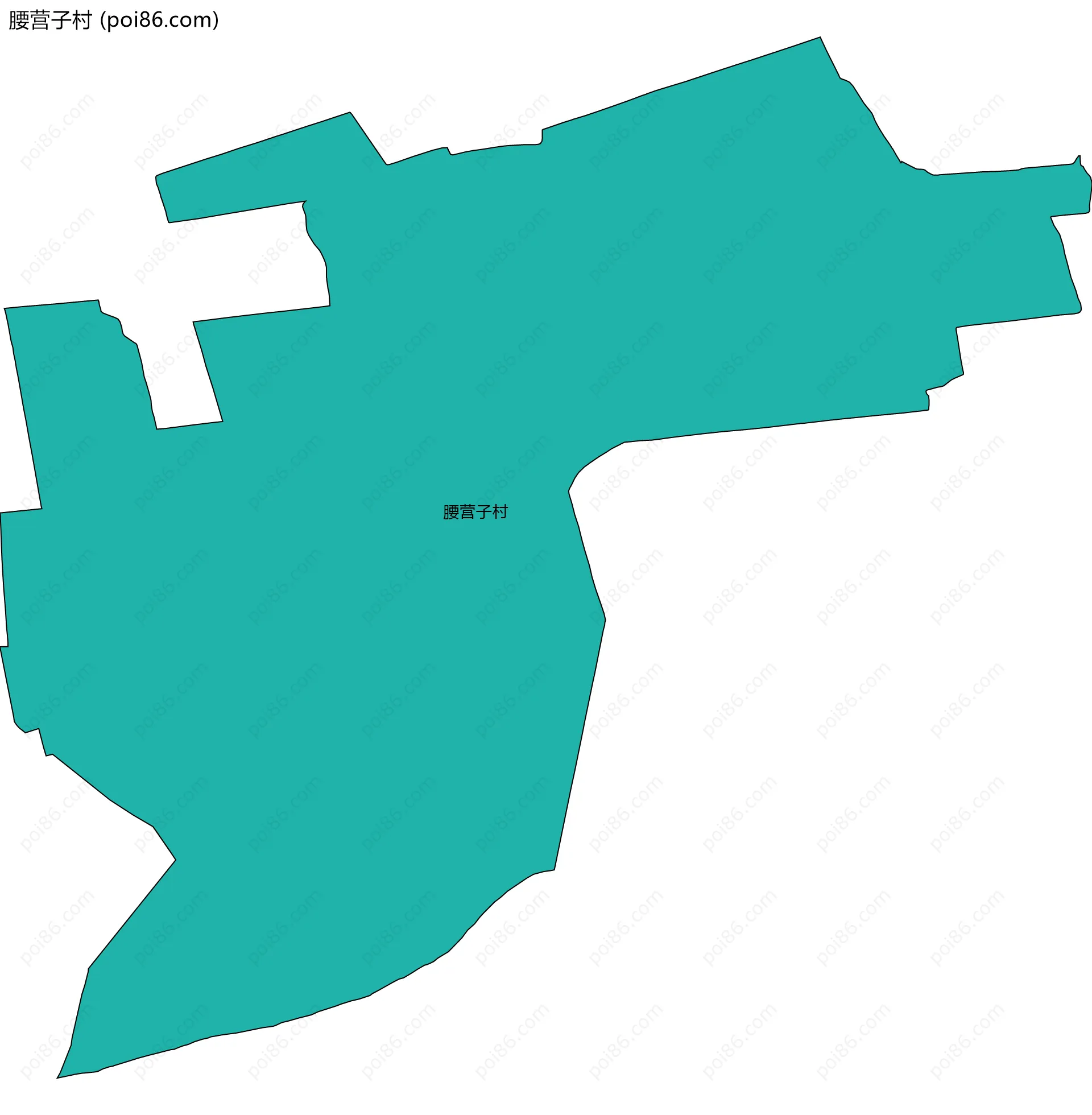 腰营子村边界地图
