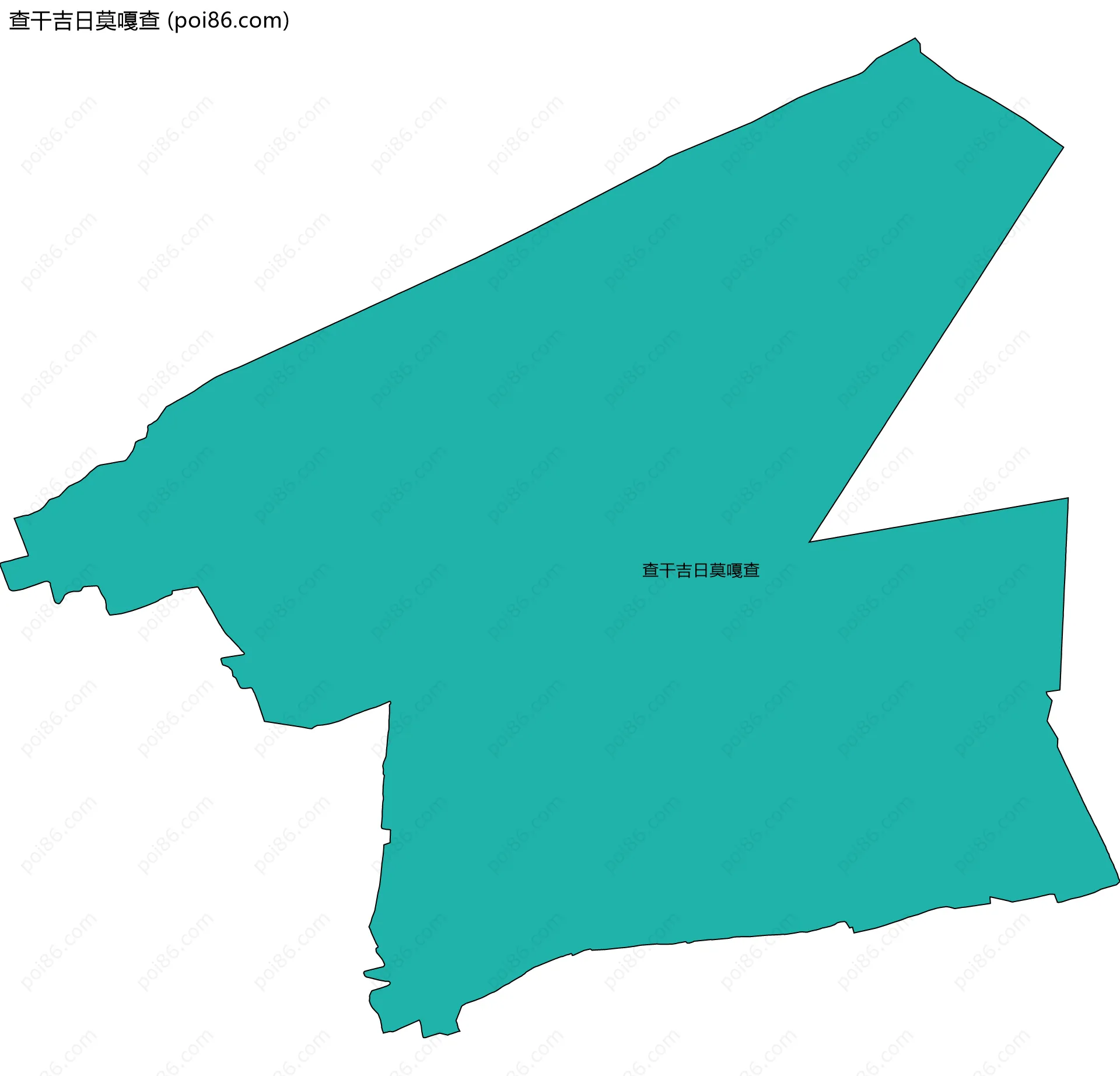 查干吉日莫嘎查边界地图