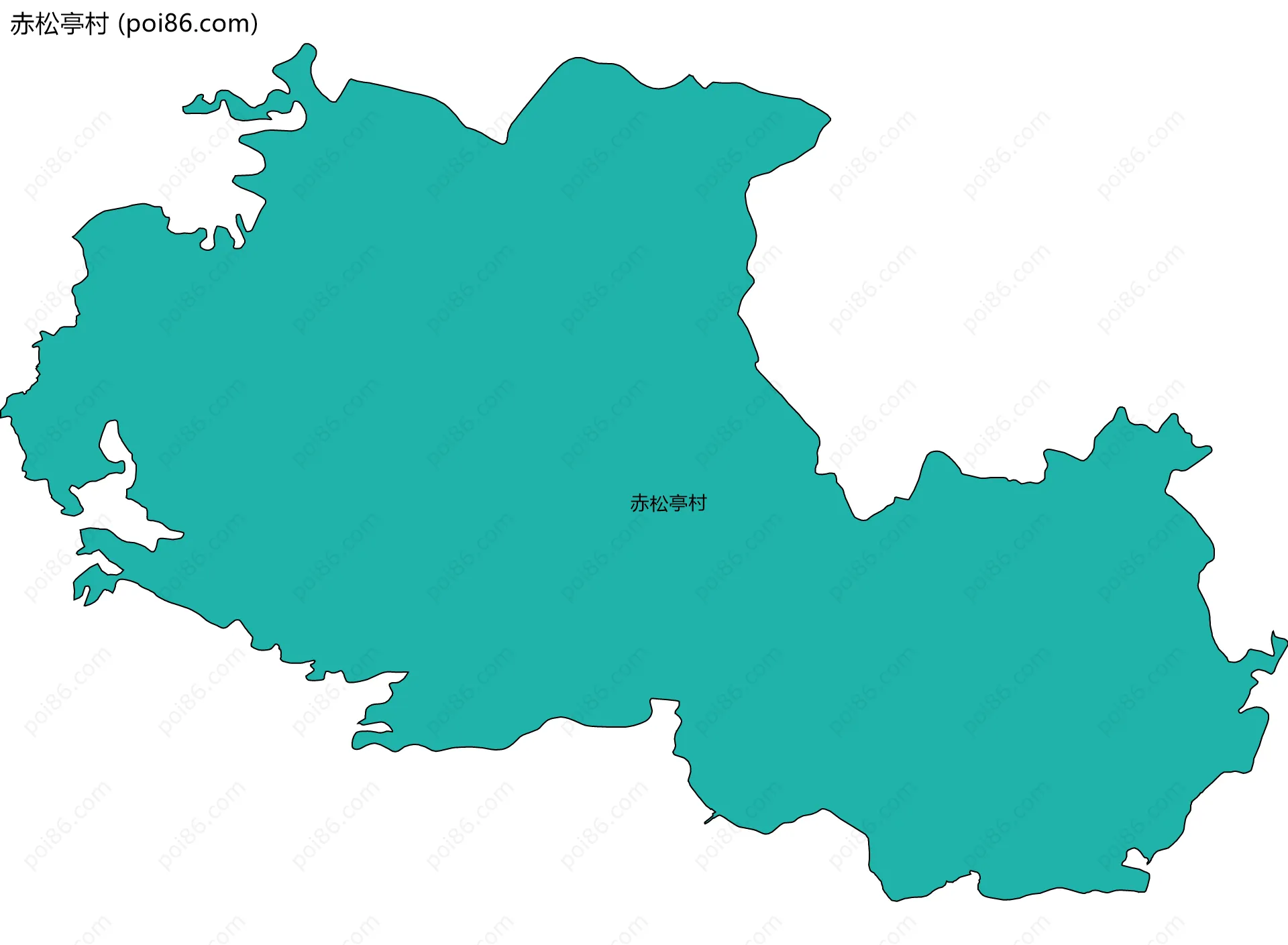 赤松亭村边界地图