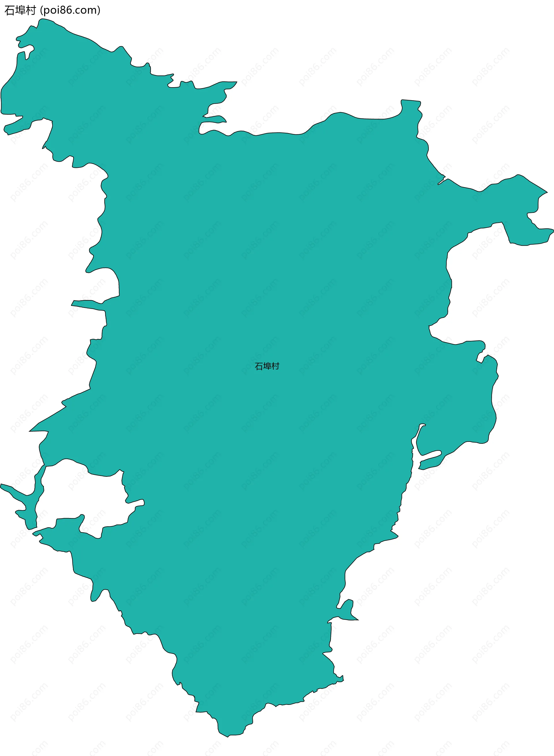 石埠村边界地图