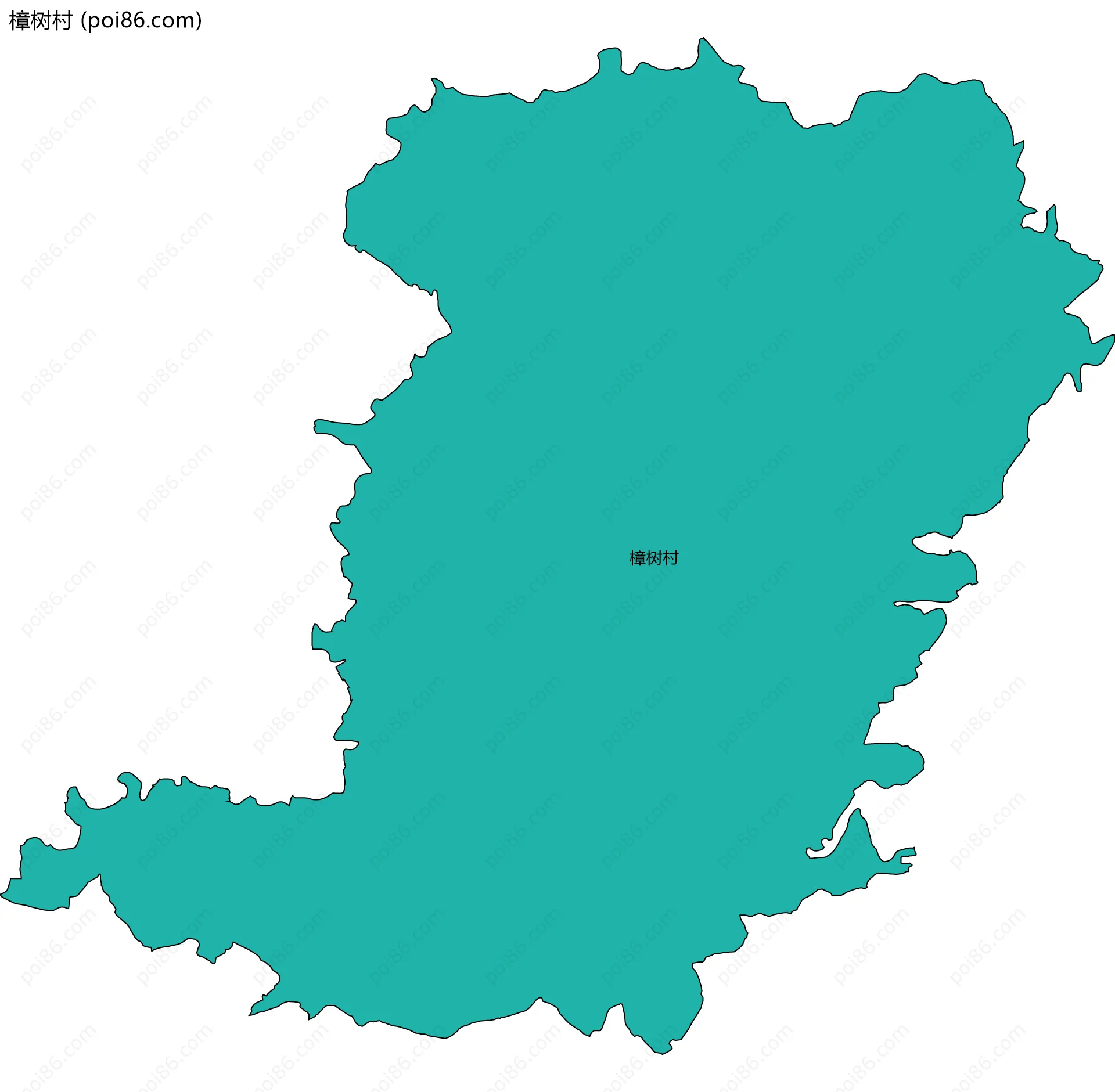 樟树村边界地图