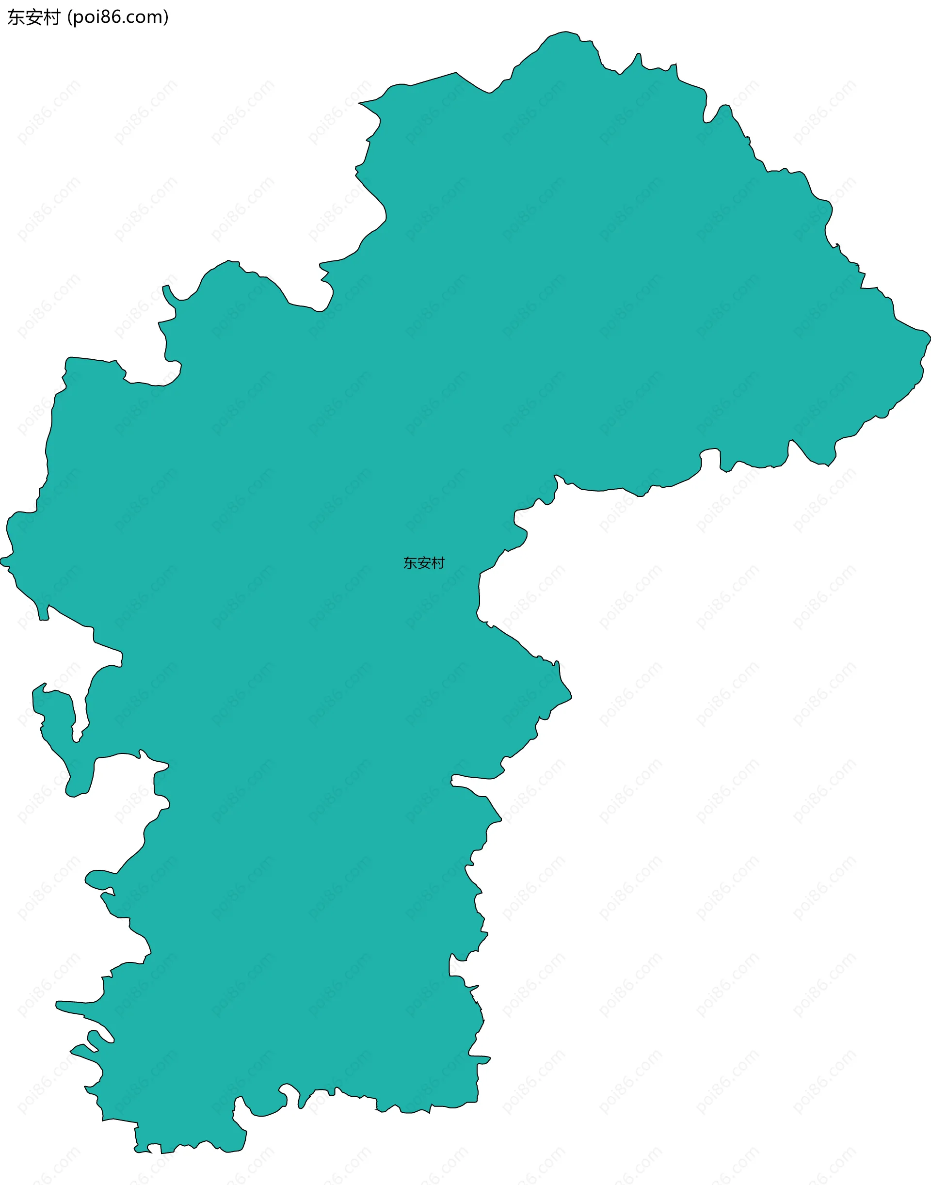 东安村边界地图