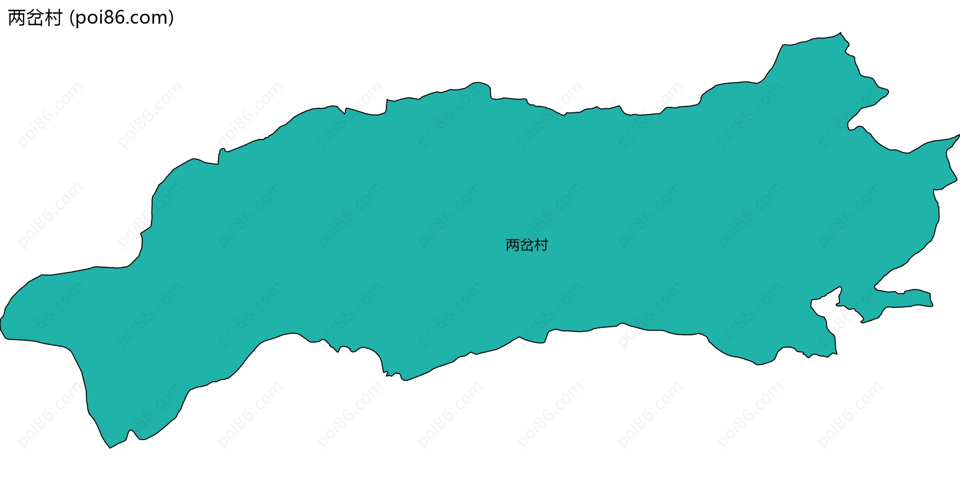 两岔村边界地图