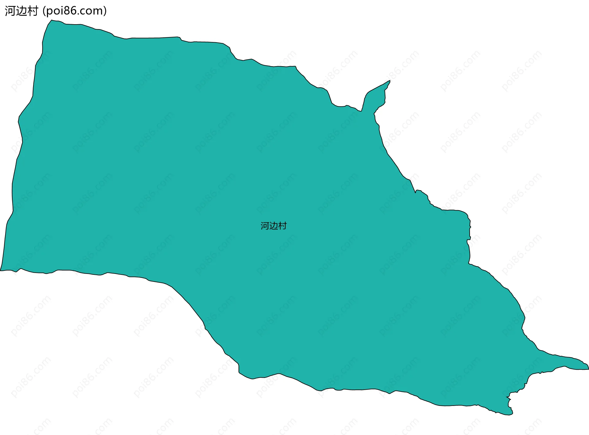 河边村边界地图