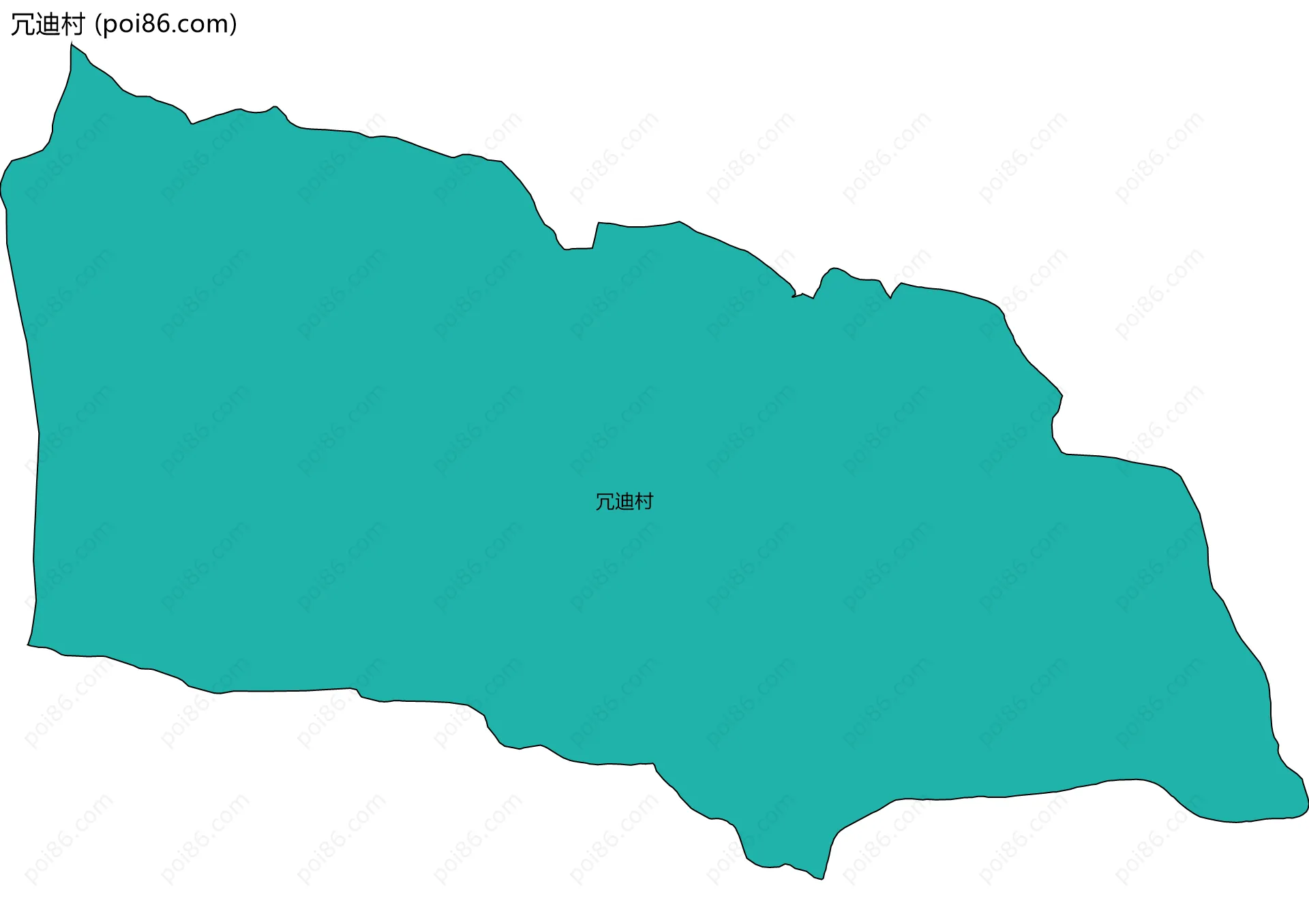 冗迪村边界地图