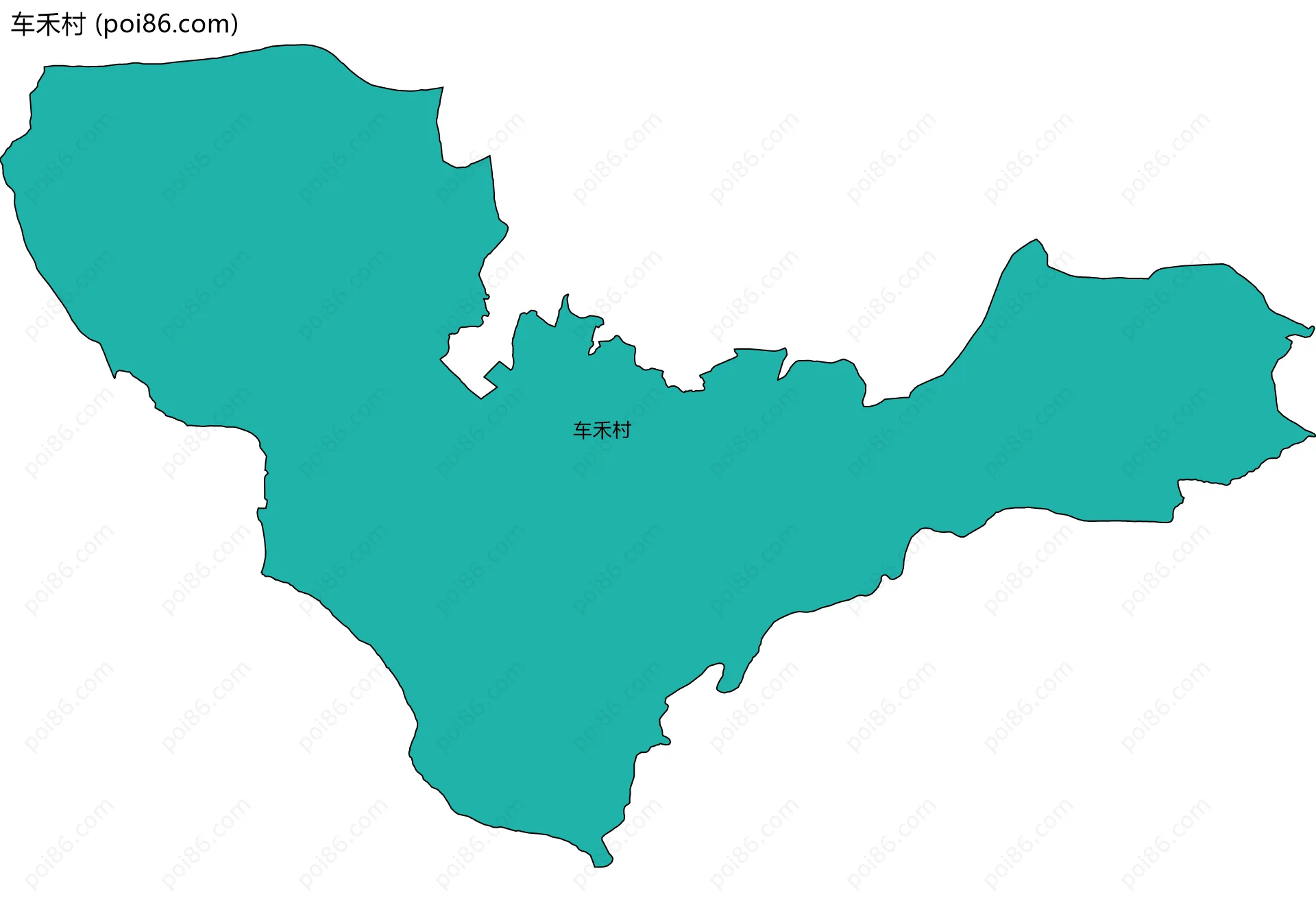 车禾村边界地图