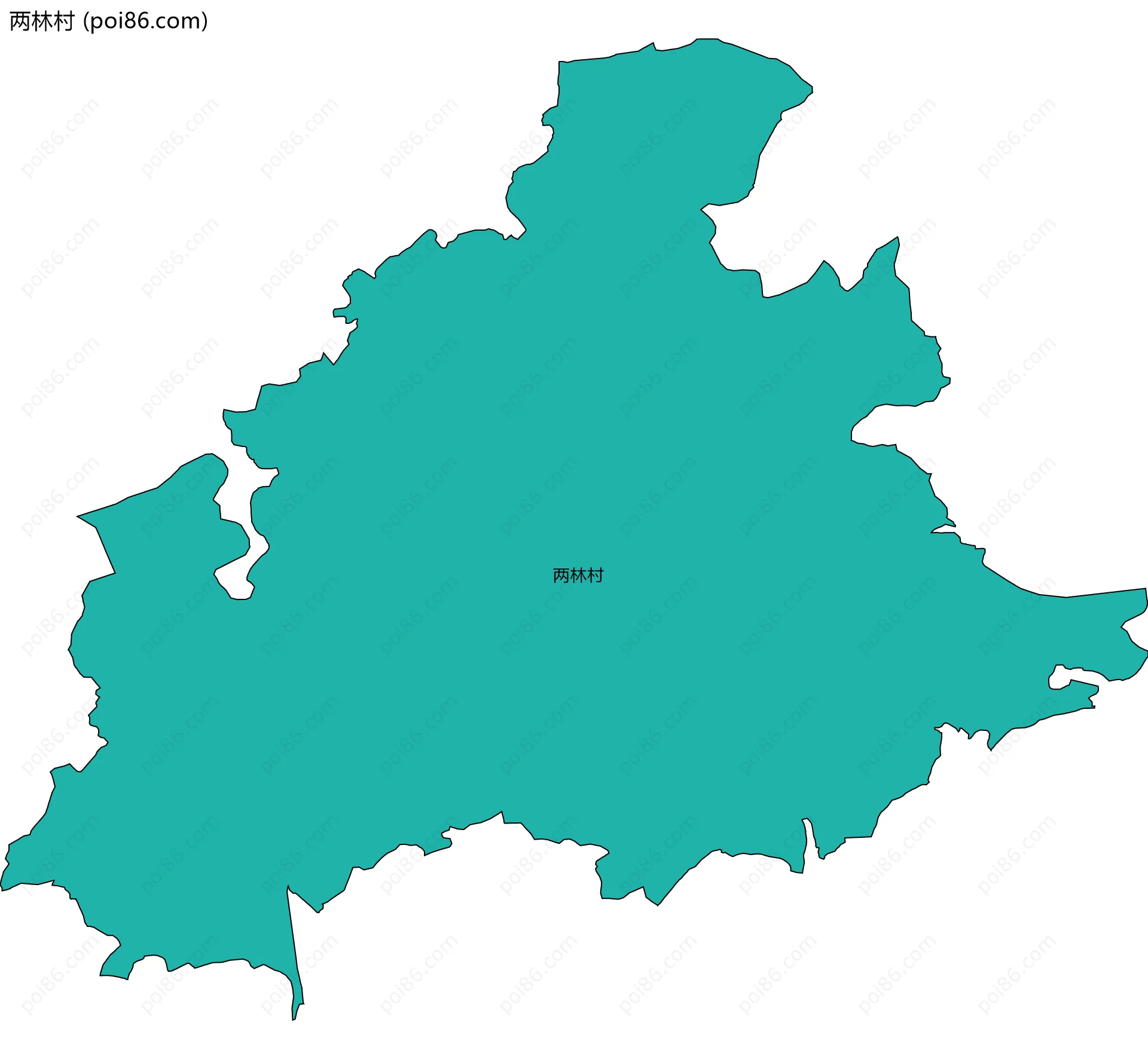 两林村边界地图