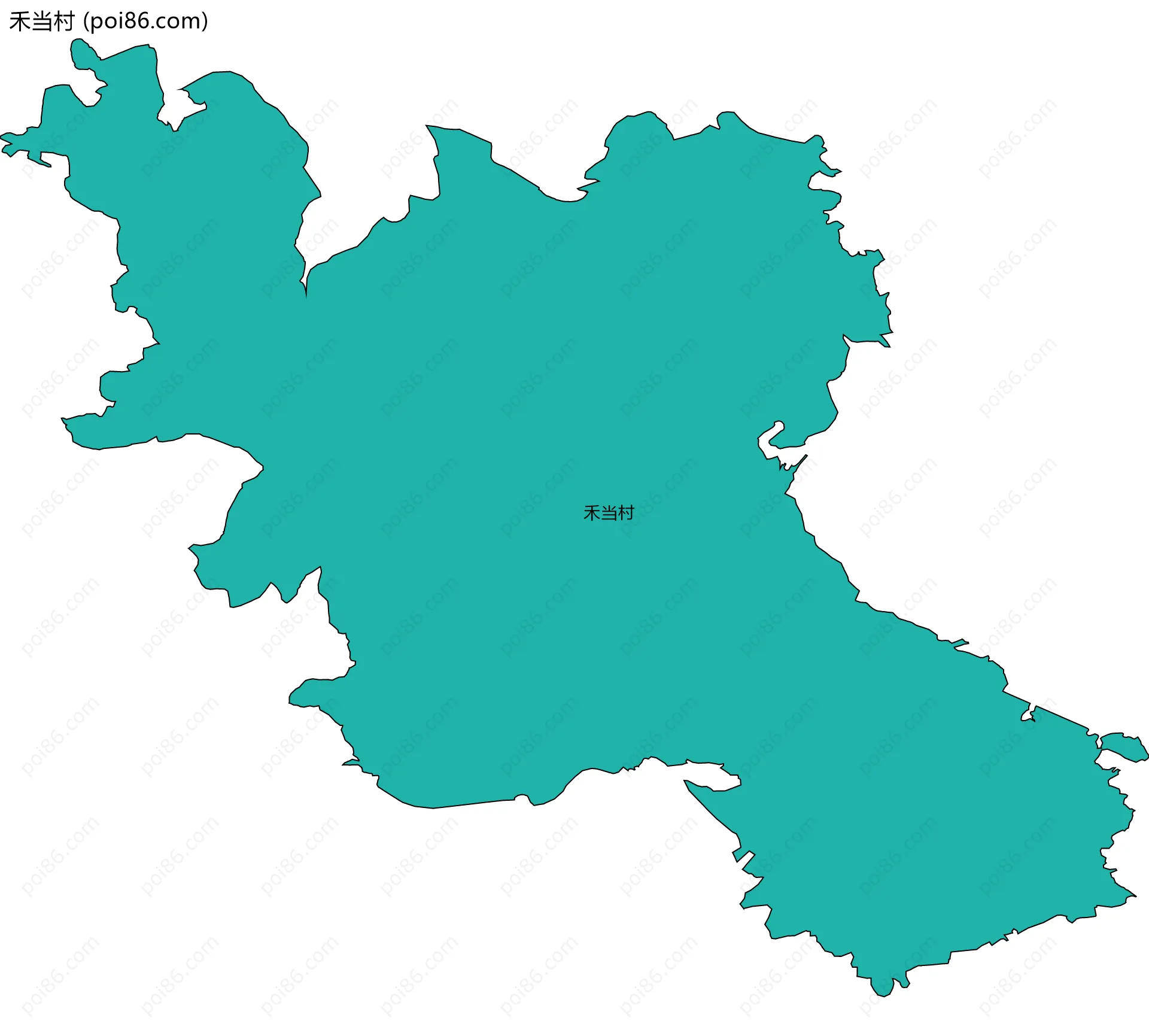 禾当村边界地图