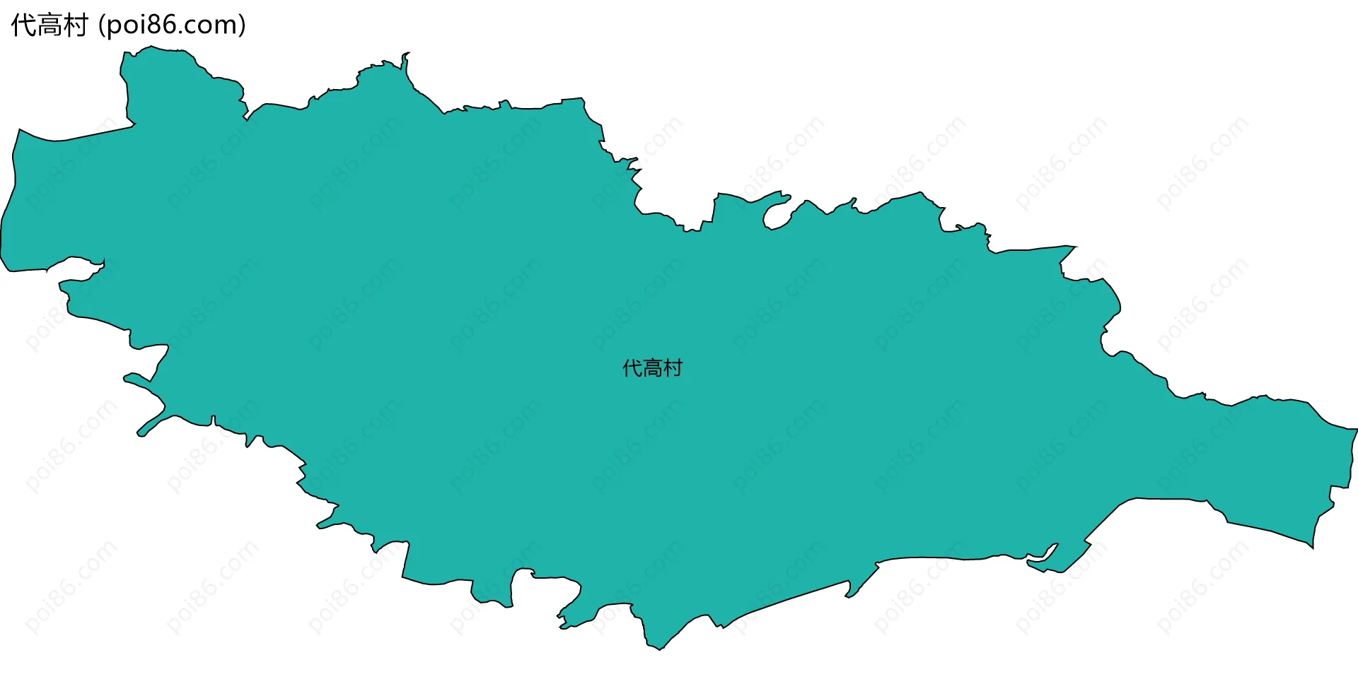 代高村边界地图